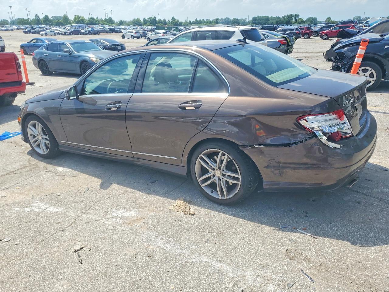 2014 Mercedes-benz C-class C300 Sport 4 Brown vin: WDDGF8AB6EA941813