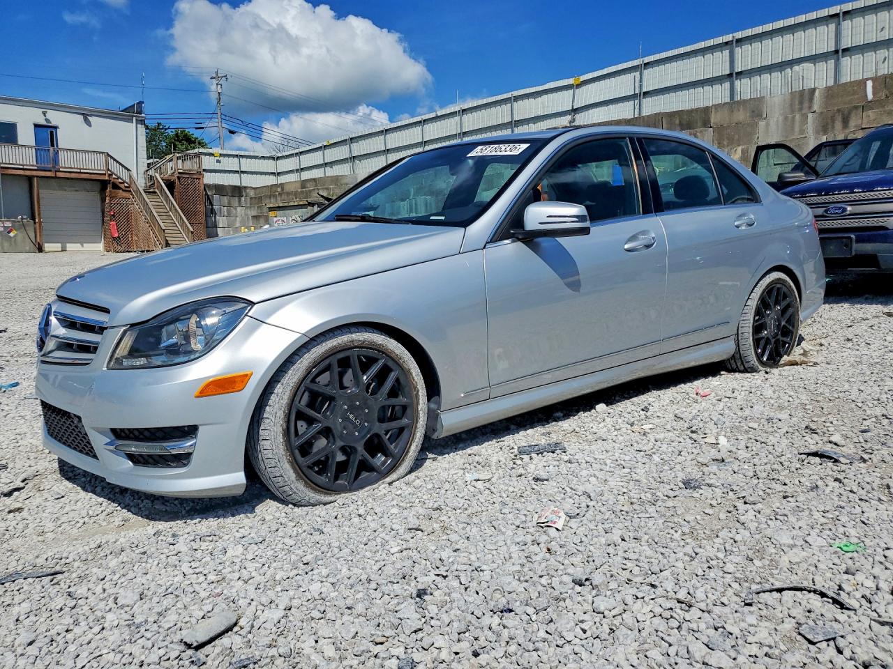 2014 Mercedes-benz C 300 4matic Silver vin: WDDGF8AB6EG188149