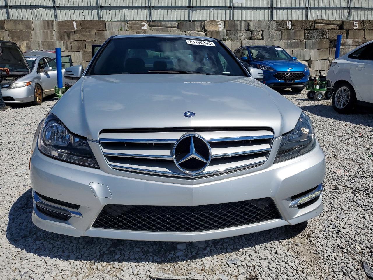 2014 Mercedes-benz C 300 4matic Silver vin: WDDGF8AB6EG188149