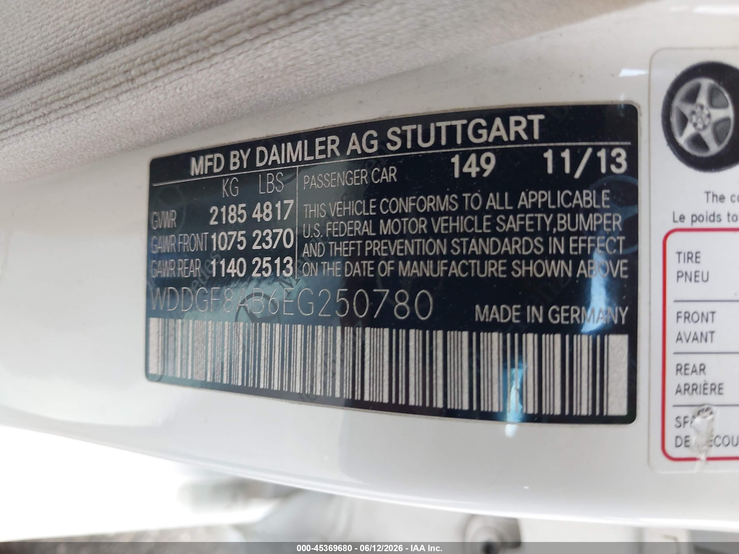 2014 Mercedes-benz C 300 Sport 4matic White vin: WDDGF8AB6EG250780