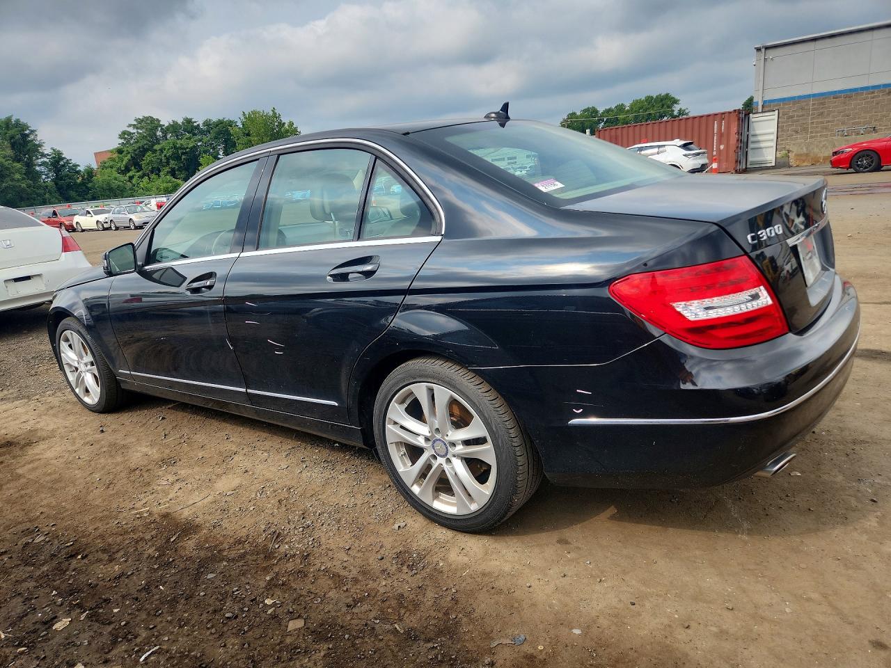 2014 Mercedes-benz C 300 4matic Black vin: WDDGF8AB6ER306401
