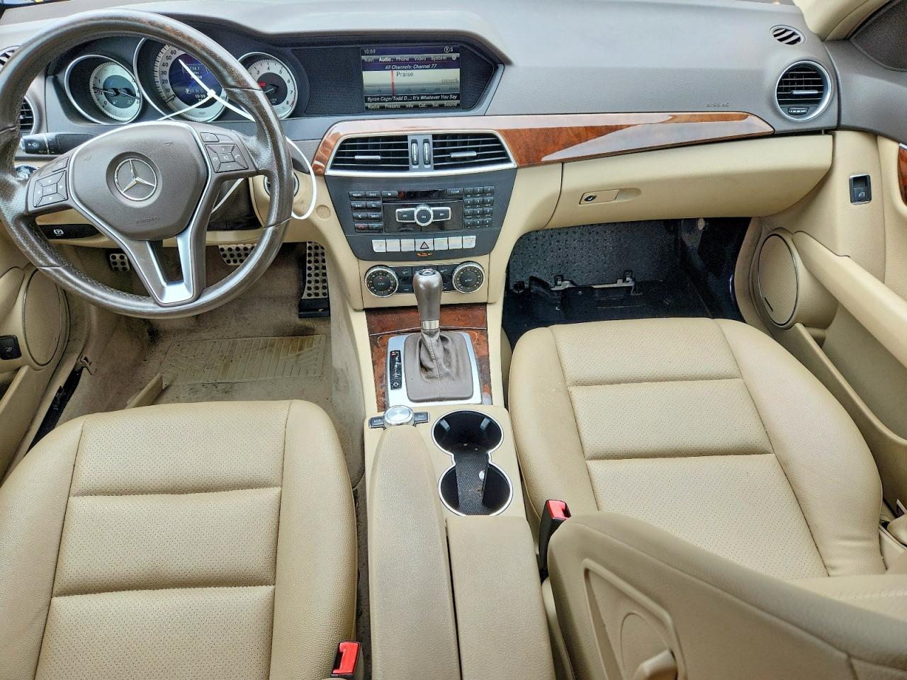 2014 Mercedes-benz C 300 4matic Blue vin: WDDGF8AB6ER322923