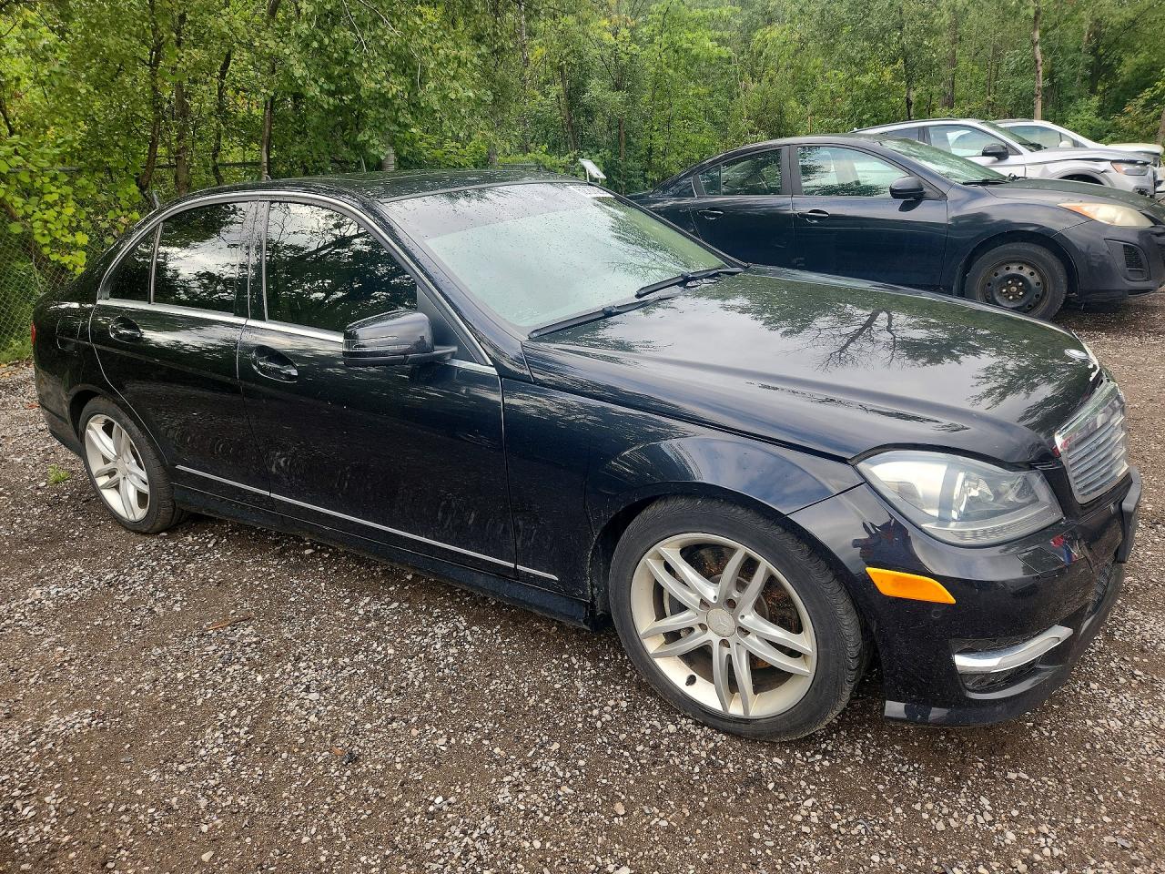 2013 Mercedes-benz C 300 4matic Черный vin: WDDGF8AB7DA772240