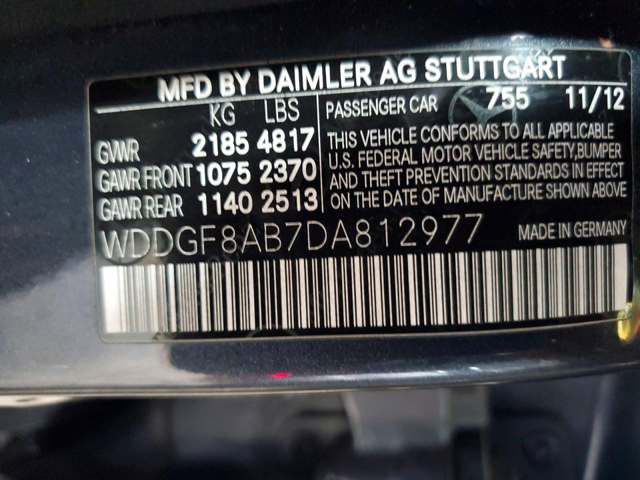 2013 Mercedes-benz C 300 4matic Gray vin: WDDGF8AB7DA812977