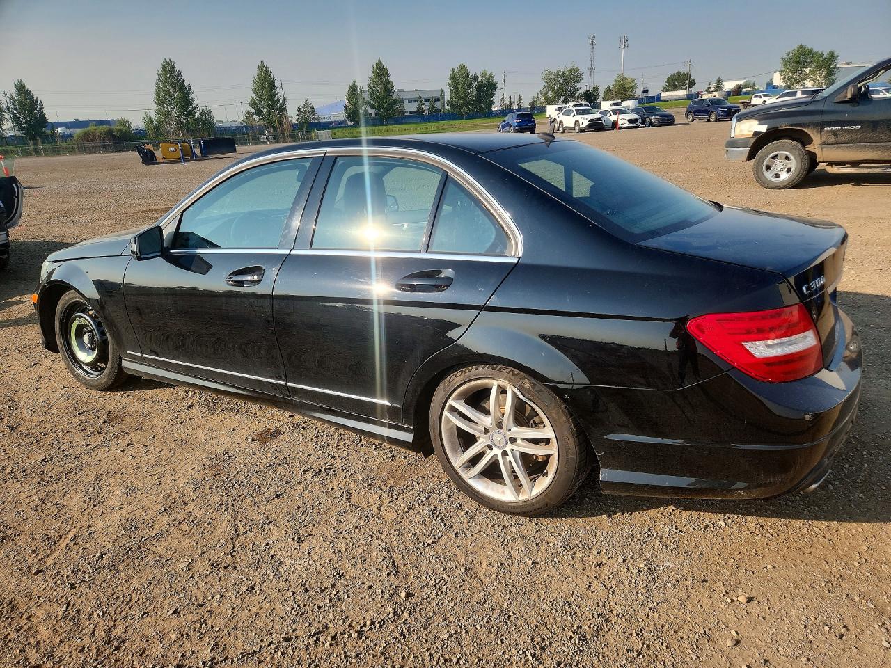2013 Mercedes-benz C 300 4matic Black vin: WDDGF8AB7DA842240