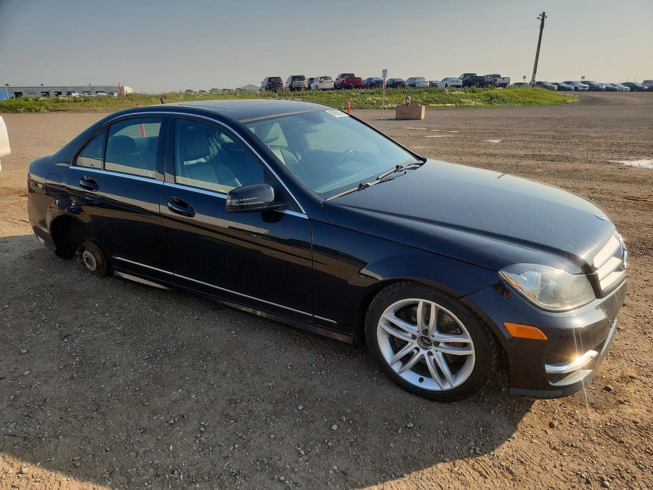 2013 Mercedes-benz C 300 4matic Black vin: WDDGF8AB7DA842240