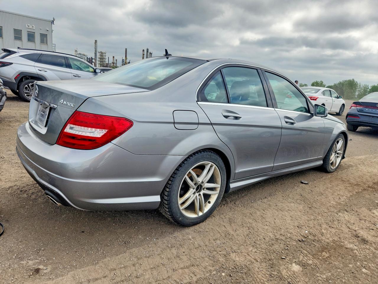 2013 Mercedes-benz C 300 4matic Gray vin: WDDGF8AB7DA864397