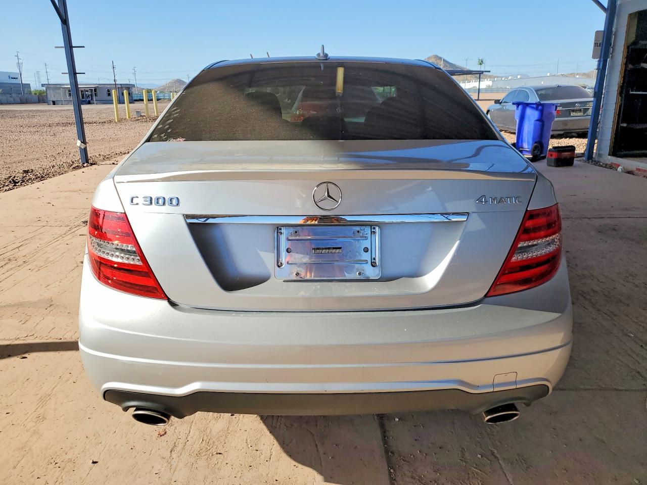 2013 Mercedes-benz C 300 4matic Silver vin: WDDGF8AB7DG121025