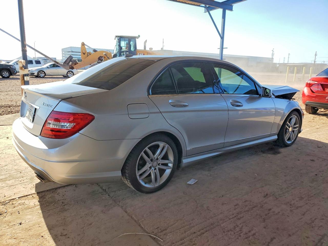 2013 Mercedes-benz C 300 4matic Silver vin: WDDGF8AB7DG121025