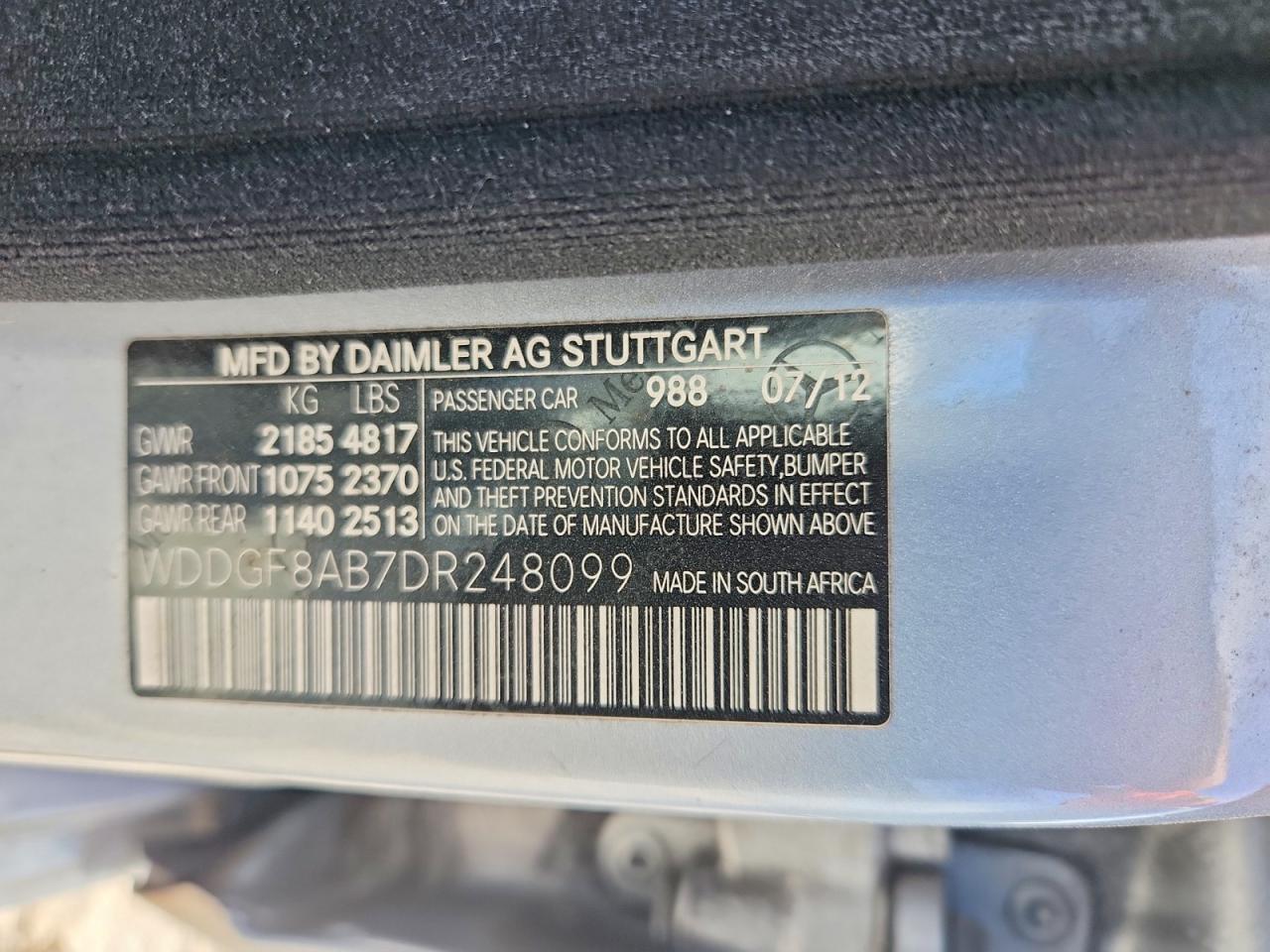 2013 Mercedes-benz C 300 4matic Silver vin: WDDGF8AB7DR248099