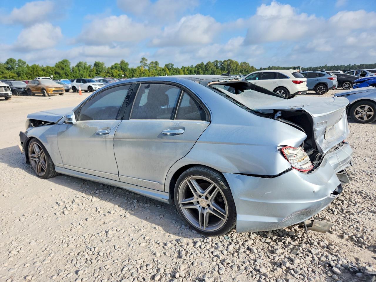 2013 Mercedes-benz C 300 4matic Silver vin: WDDGF8AB7DR248099