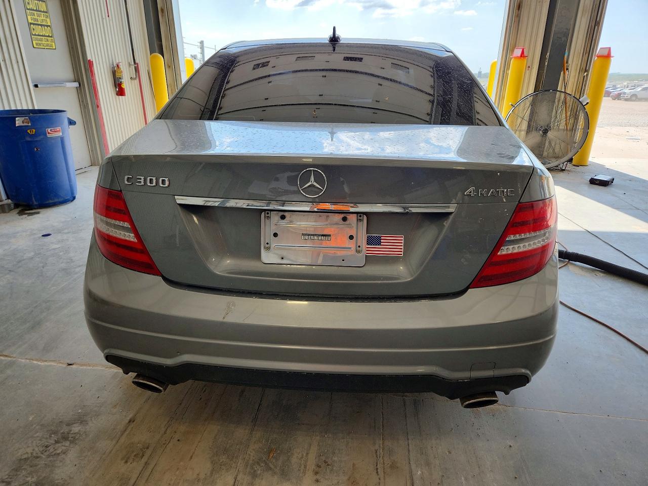 2013 Mercedes-benz C 300 4matic Gray vin: WDDGF8AB7DR256767