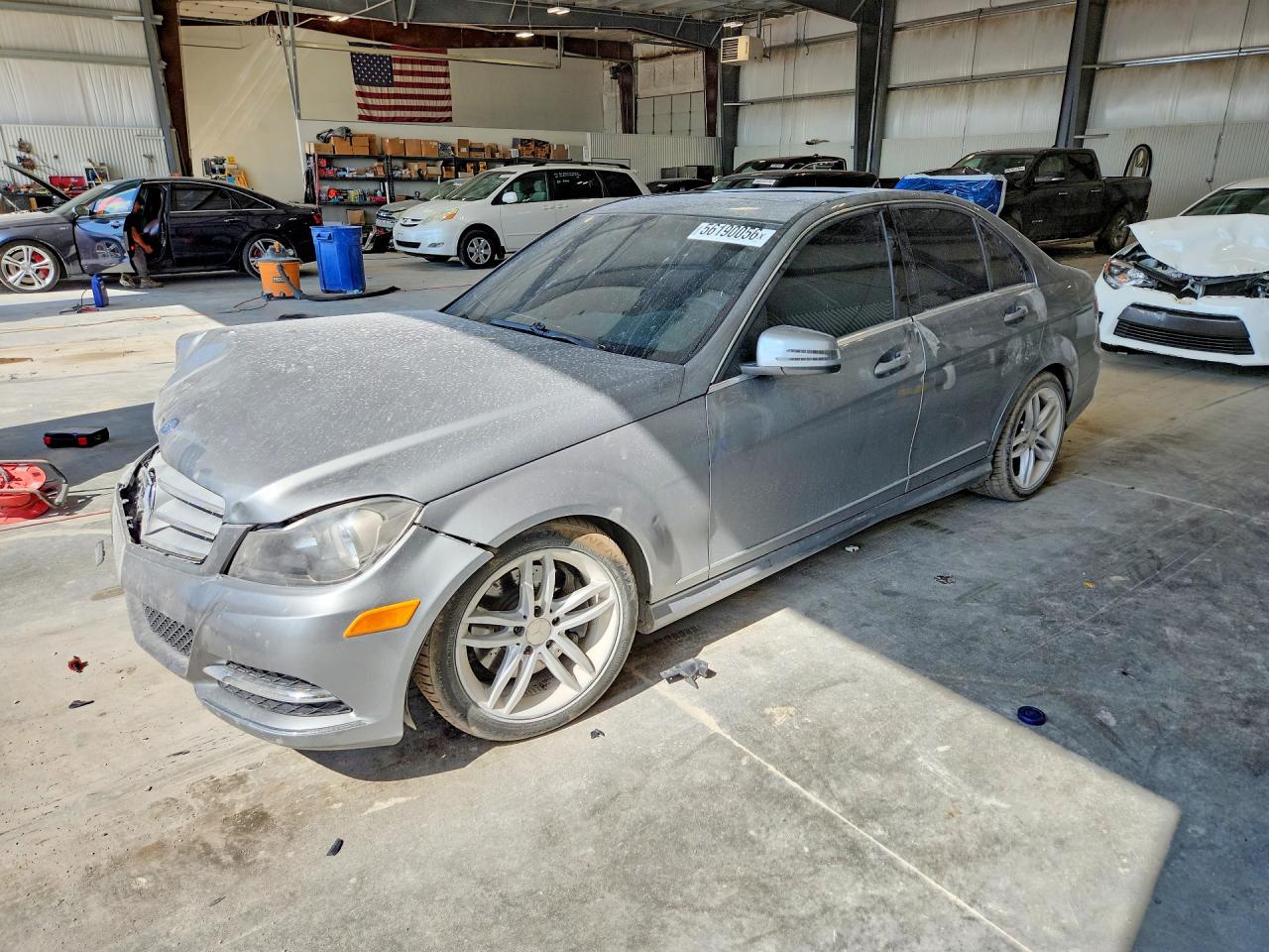 2013 Mercedes-benz C 300 4matic Gray vin: WDDGF8AB7DR256767