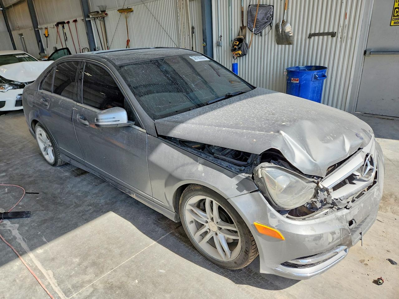 2013 Mercedes-benz C 300 4matic Gray vin: WDDGF8AB7DR256767