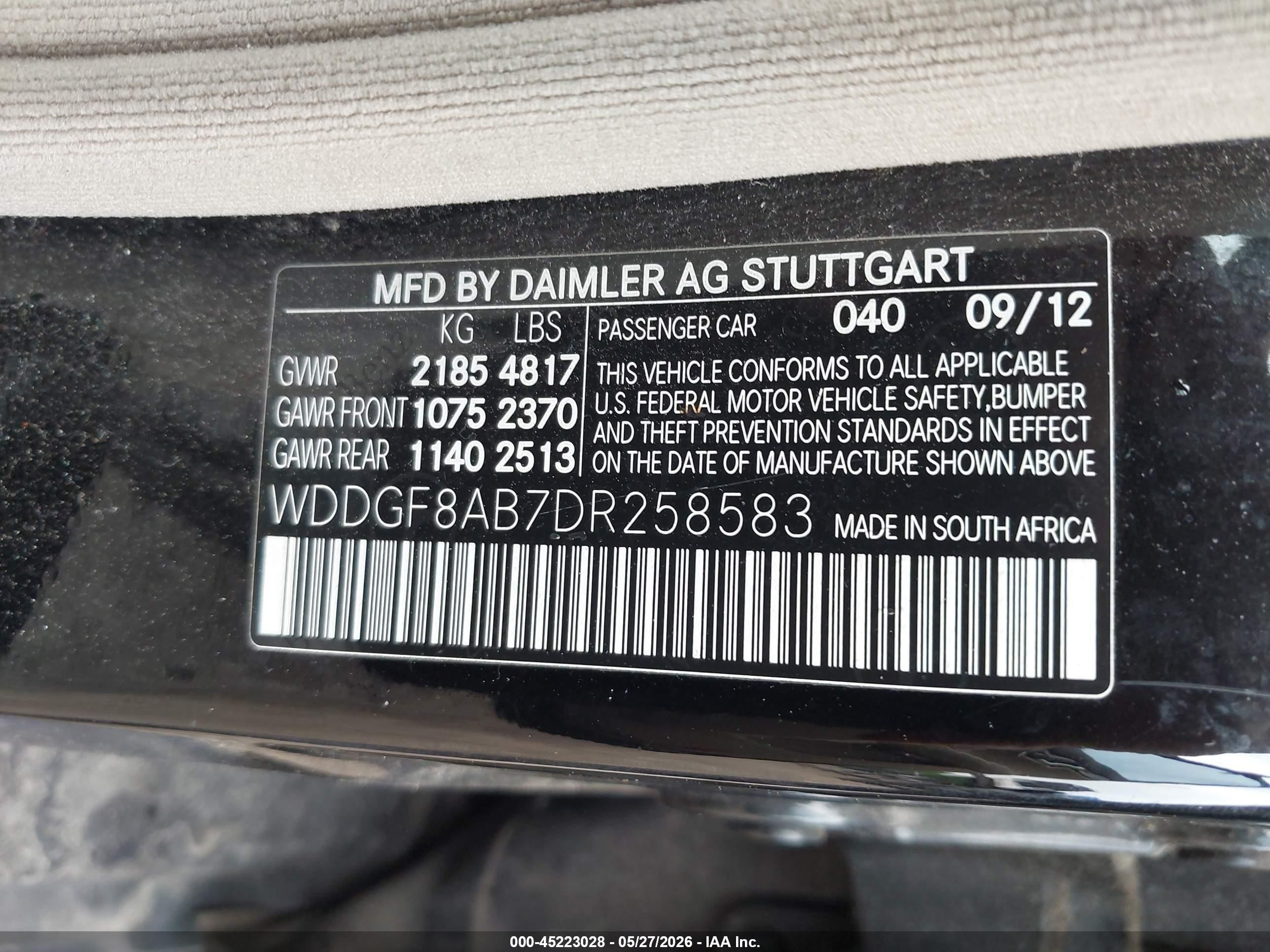 2013 Mercedes-benz C 300 Luxury 4matic/sport 4matic Black vin: WDDGF8AB7DR258583