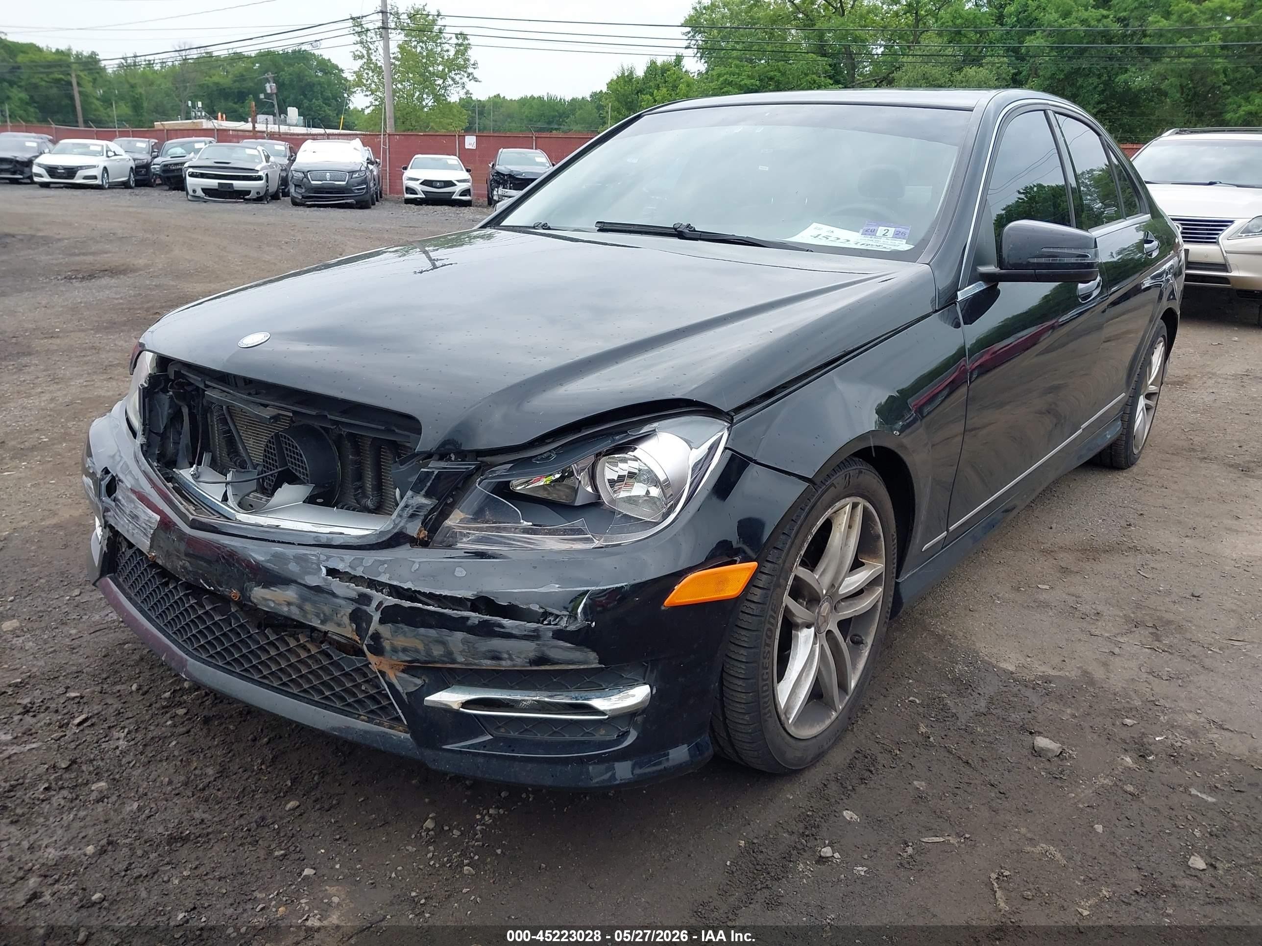 2013 Mercedes-benz C 300 Luxury 4matic/sport 4matic Black vin: WDDGF8AB7DR258583
