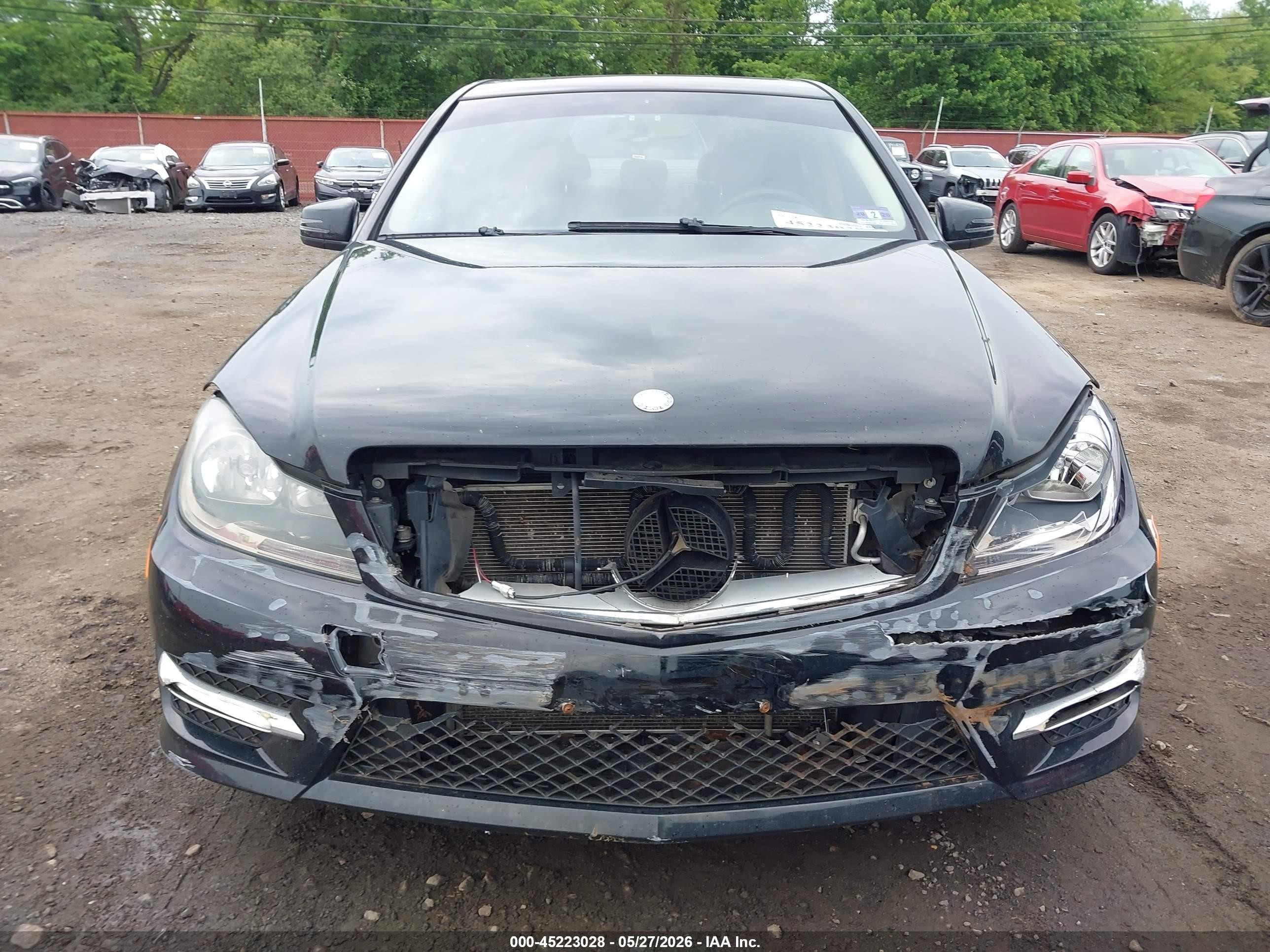 2013 Mercedes-benz C 300 Luxury 4matic/sport 4matic Black vin: WDDGF8AB7DR258583