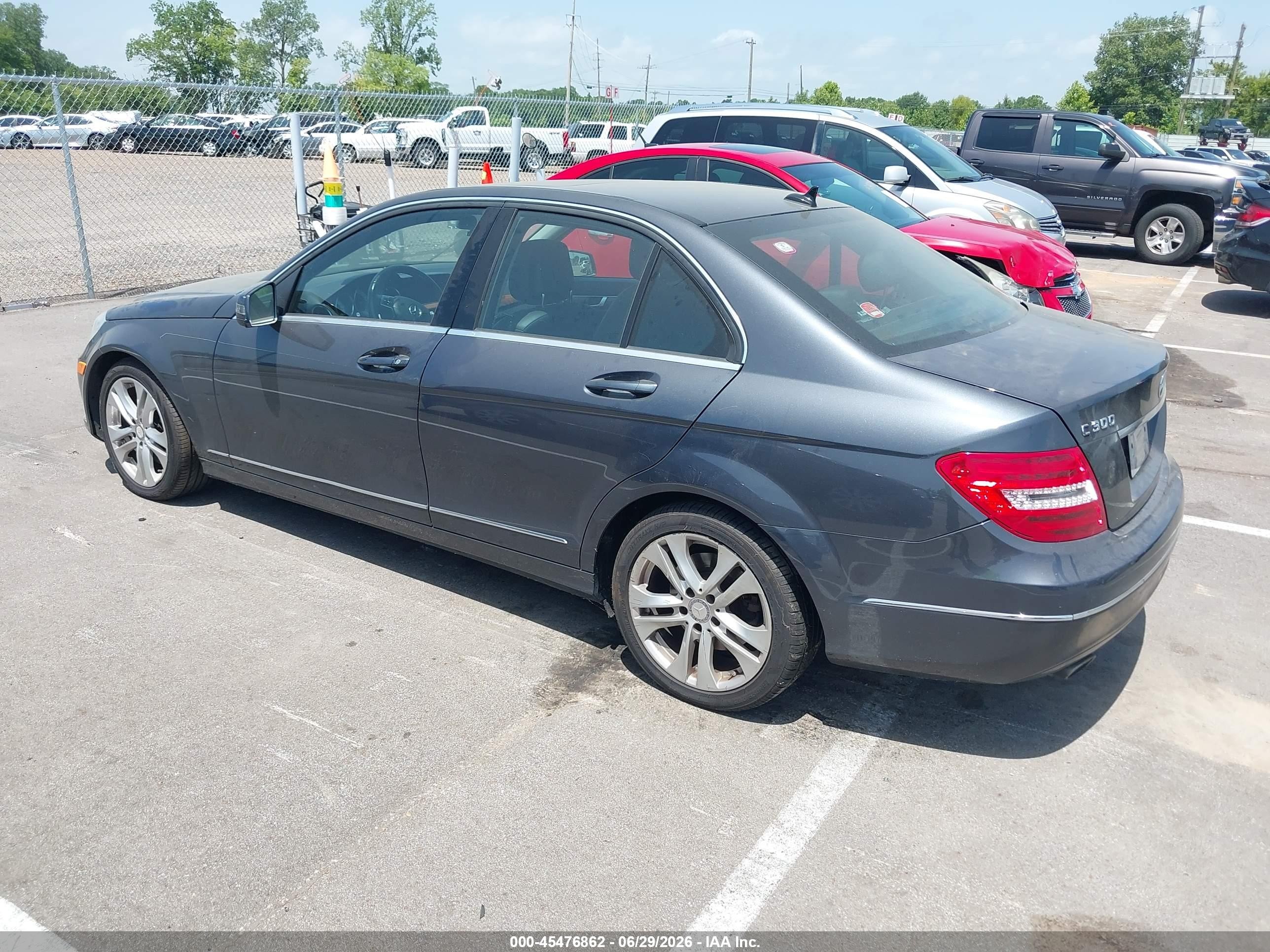 2013 Mercedes-benz C 300 Luxury 4matic Gray vin: WDDGF8AB7DR265131