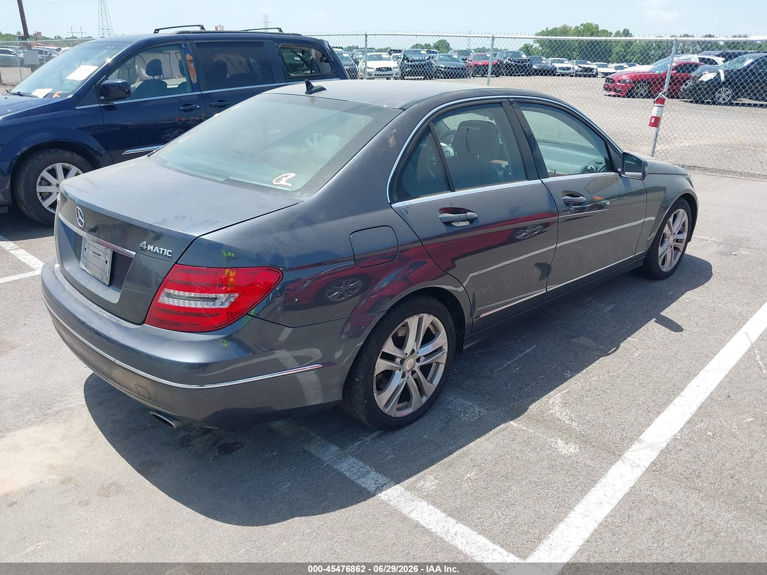 2013 Mercedes-benz C 300 Luxury 4matic Gray vin: WDDGF8AB7DR265131