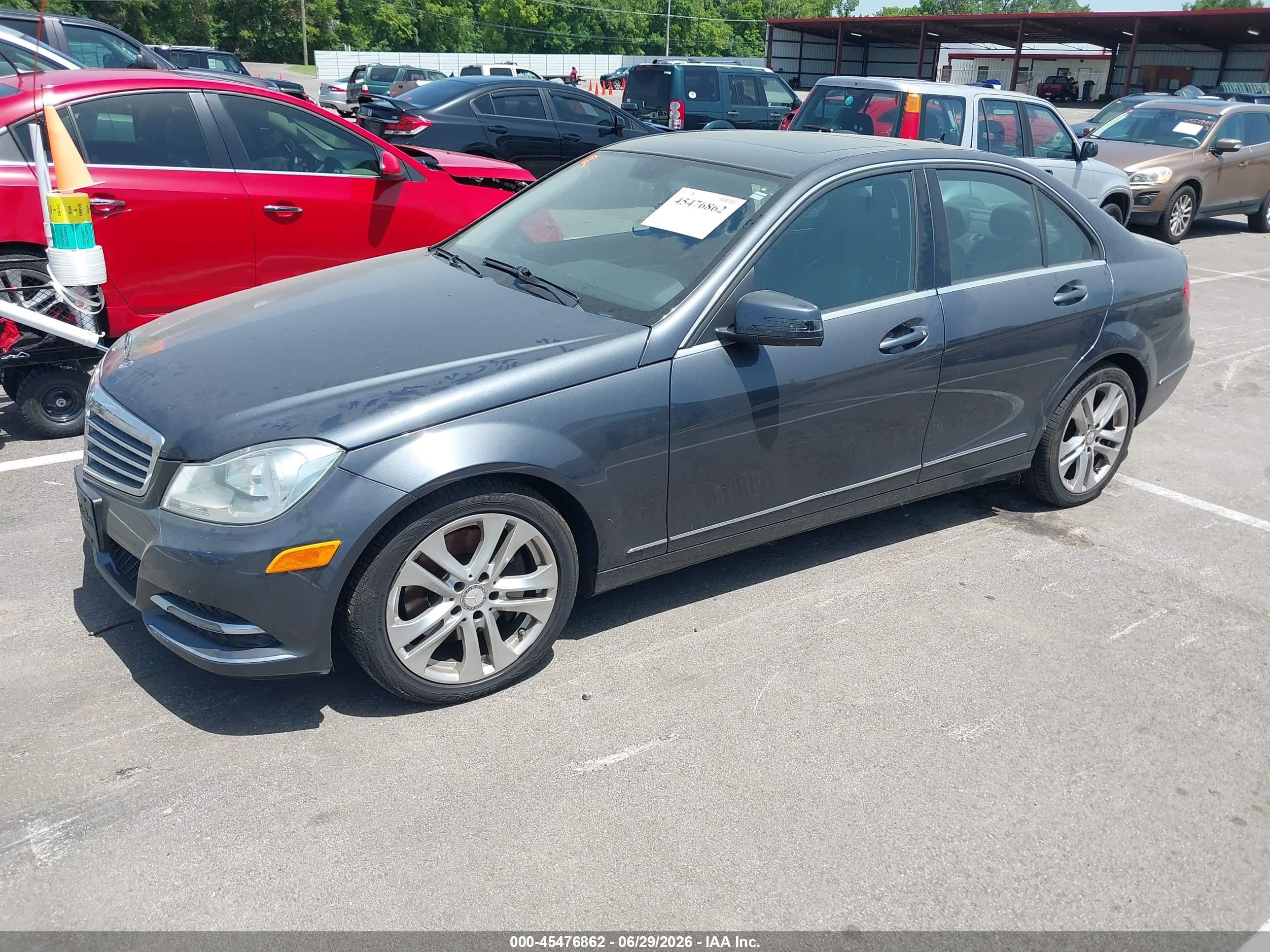 2013 Mercedes-benz C 300 Luxury 4matic Gray vin: WDDGF8AB7DR265131