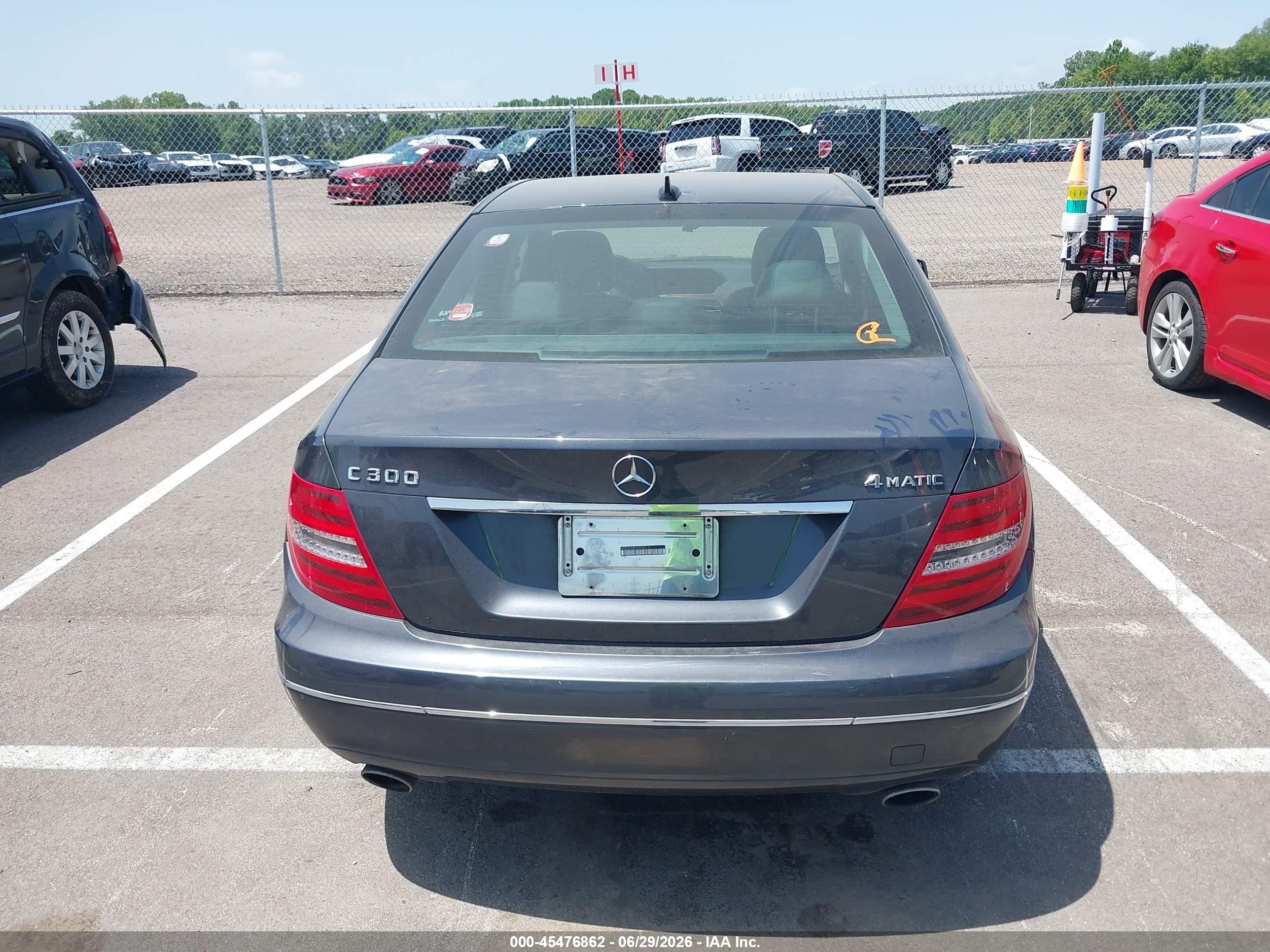 2013 Mercedes-benz C 300 Luxury 4matic Gray vin: WDDGF8AB7DR265131