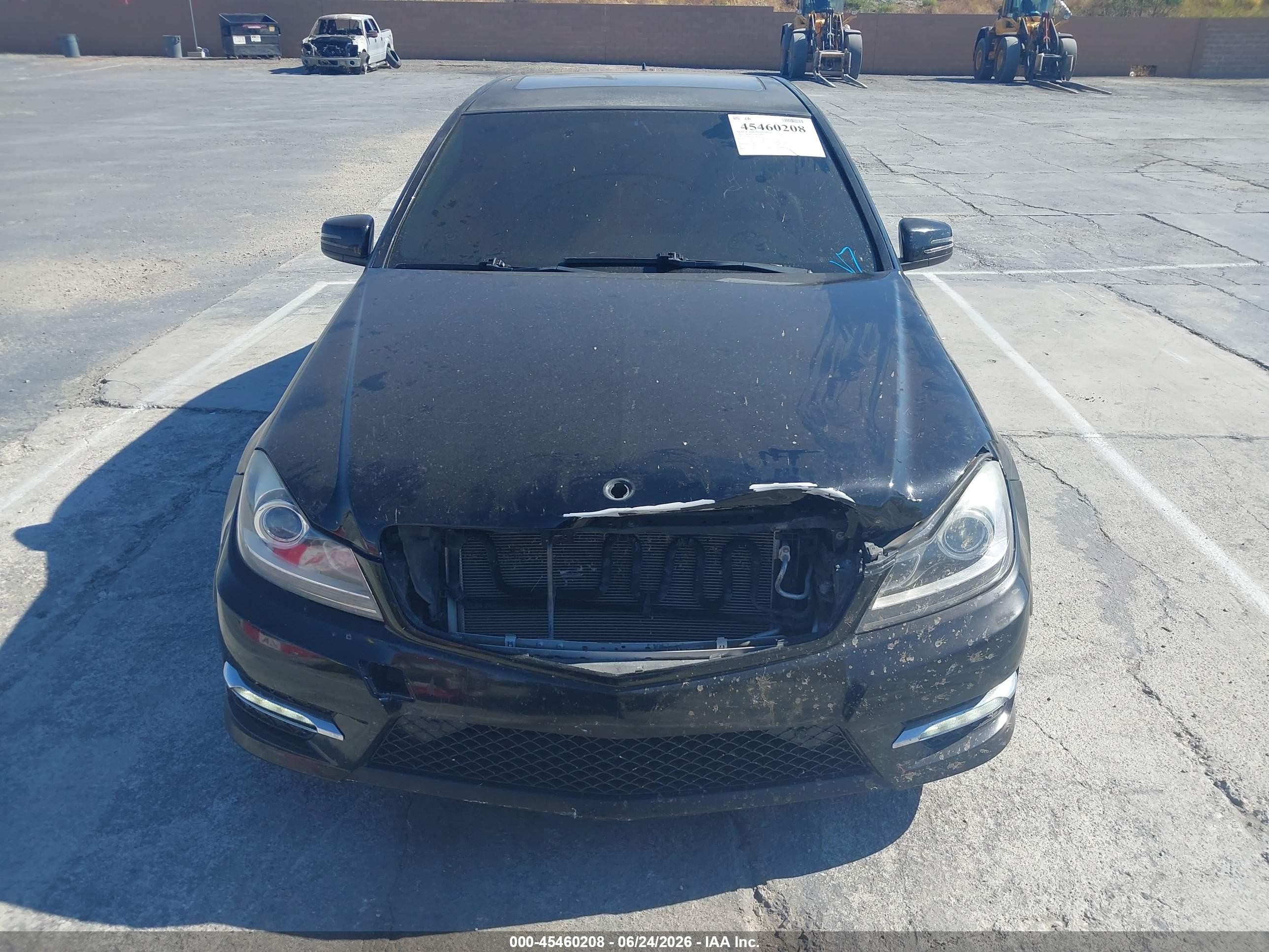 2013 Mercedes-benz C 300 Sport 4matic Black vin: WDDGF8AB7DR266733