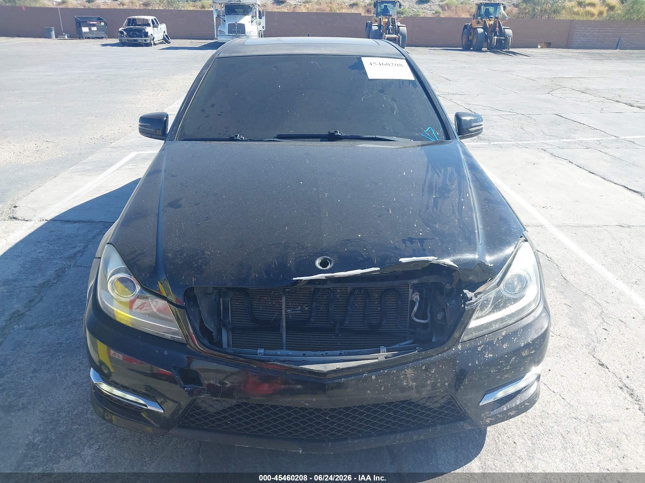 2013 Mercedes-benz C 300 Sport 4matic Black vin: WDDGF8AB7DR266733