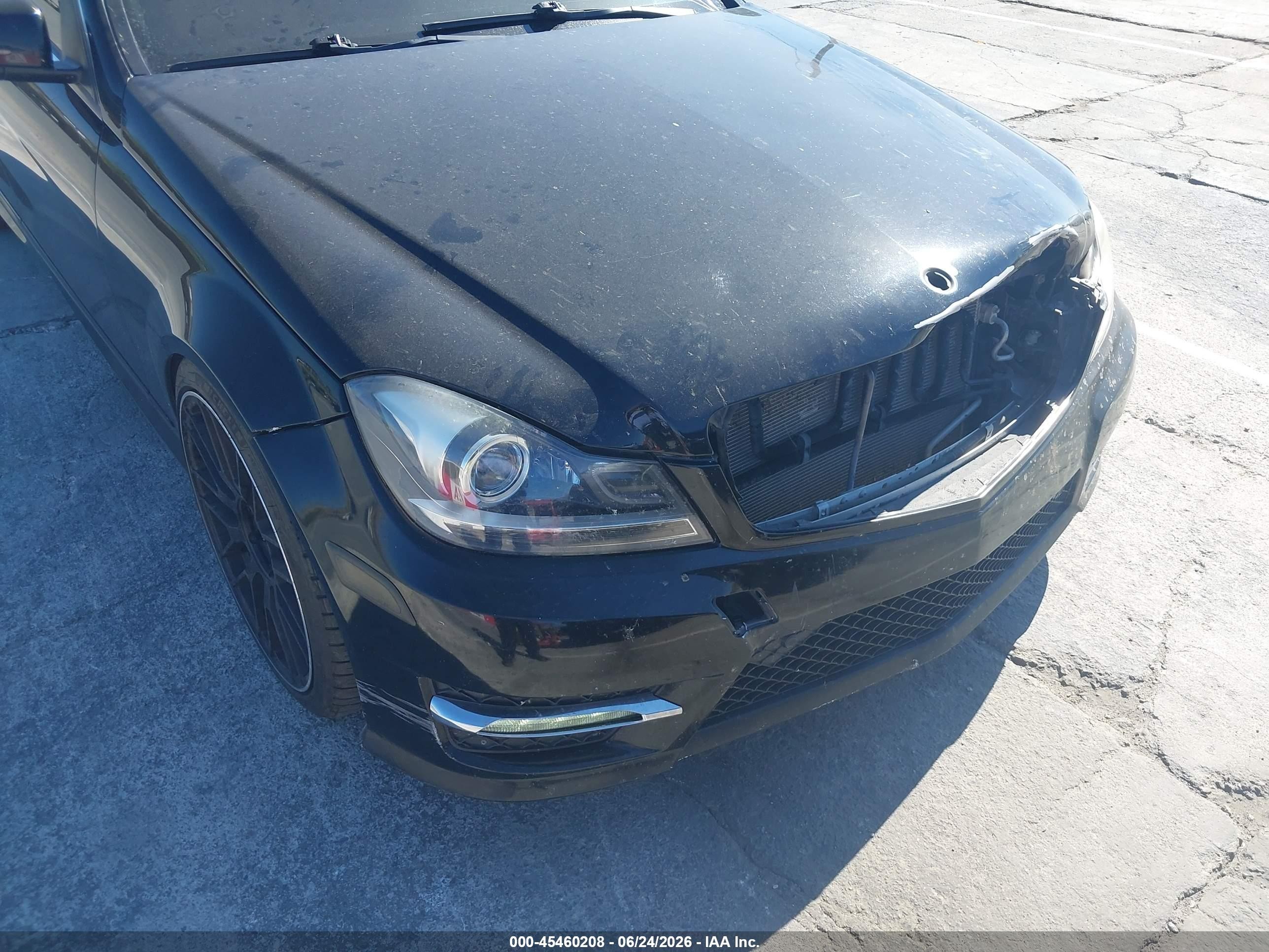 2013 Mercedes-benz C 300 Sport 4matic Black vin: WDDGF8AB7DR266733