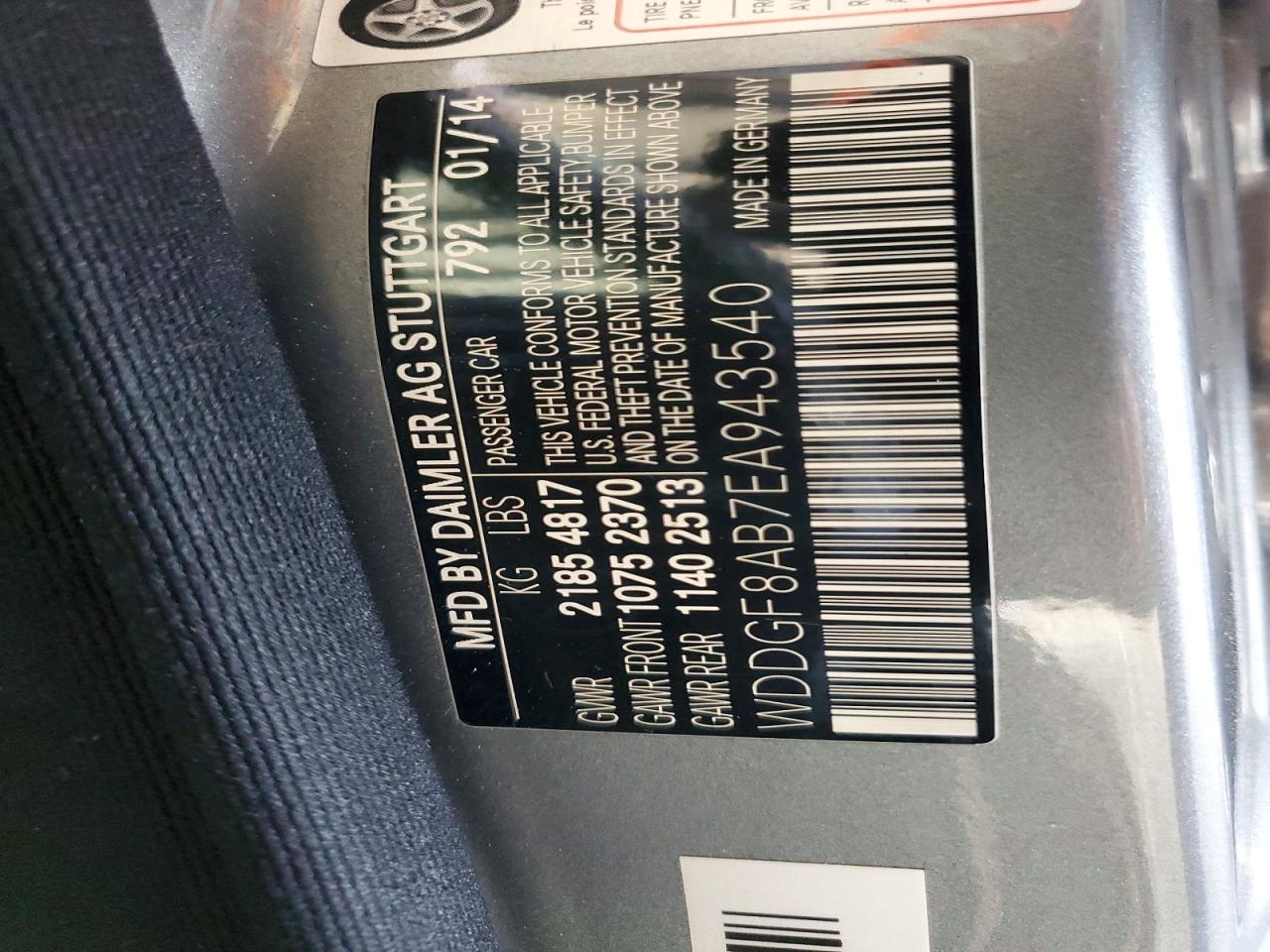 2014 Mercedes-benz C 300 4matic Silver vin: WDDGF8AB7EA943540