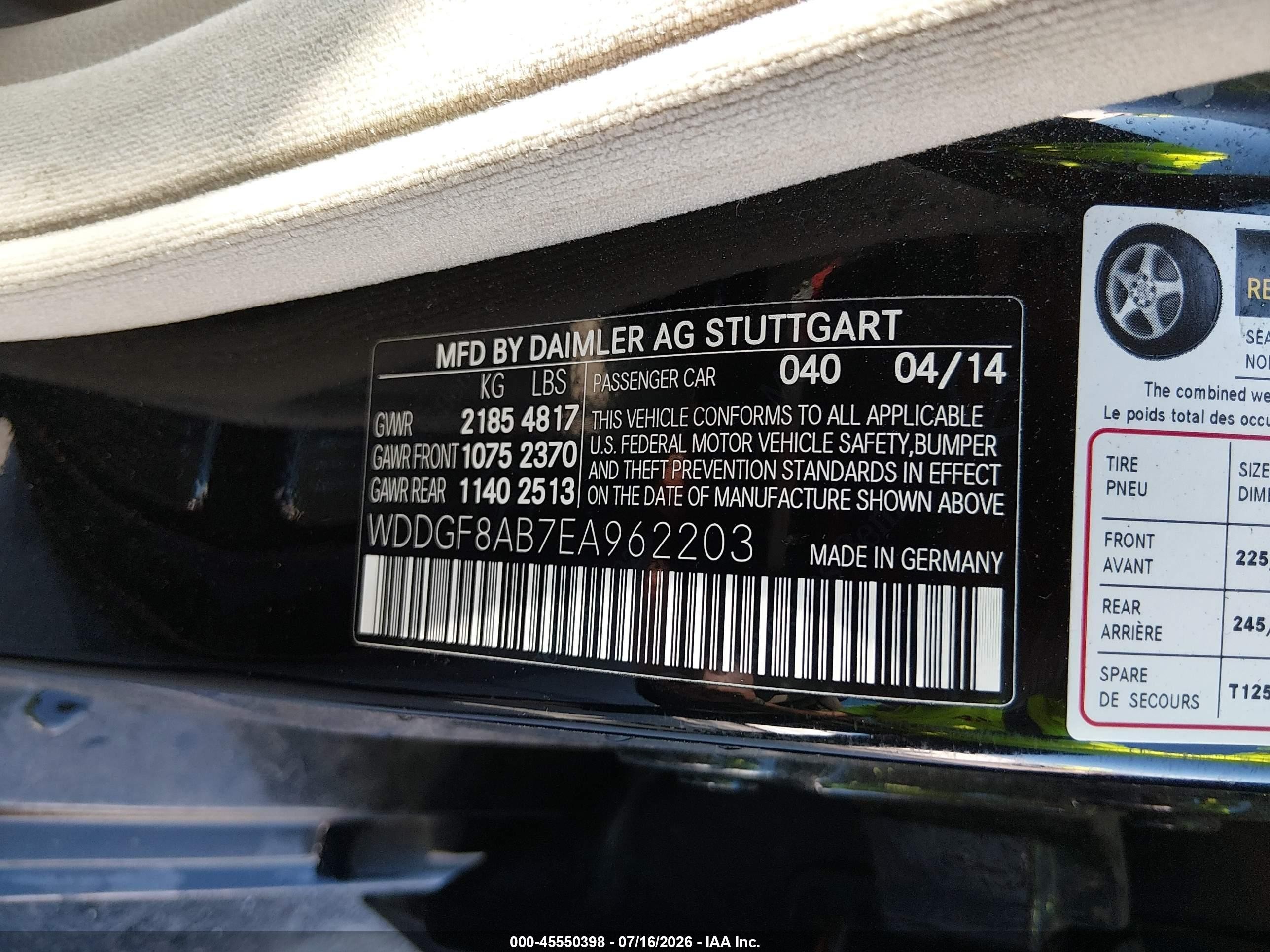 2014 Mercedes-benz C 300 Sport 4matic Черный vin: WDDGF8AB7EA962203