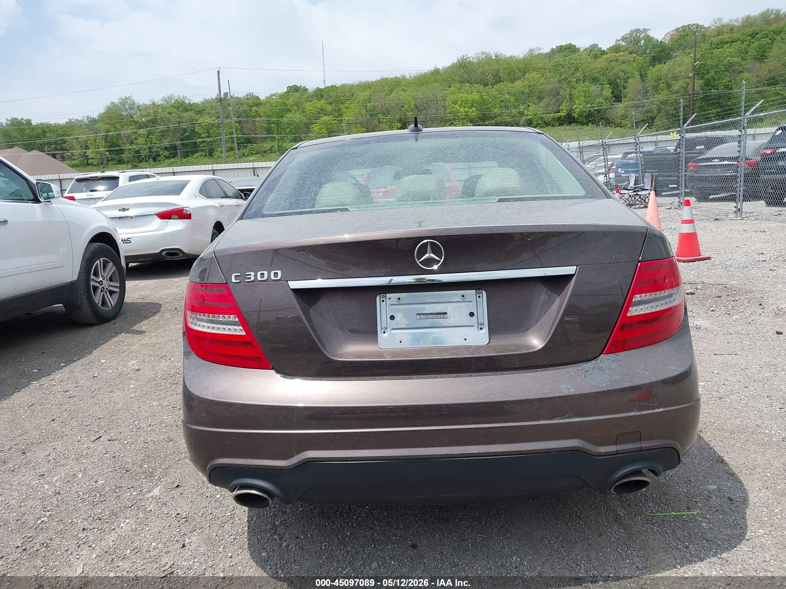 2014 Mercedes-benz C 300 Sport 4matic Brown vin: WDDGF8AB7EG198379
