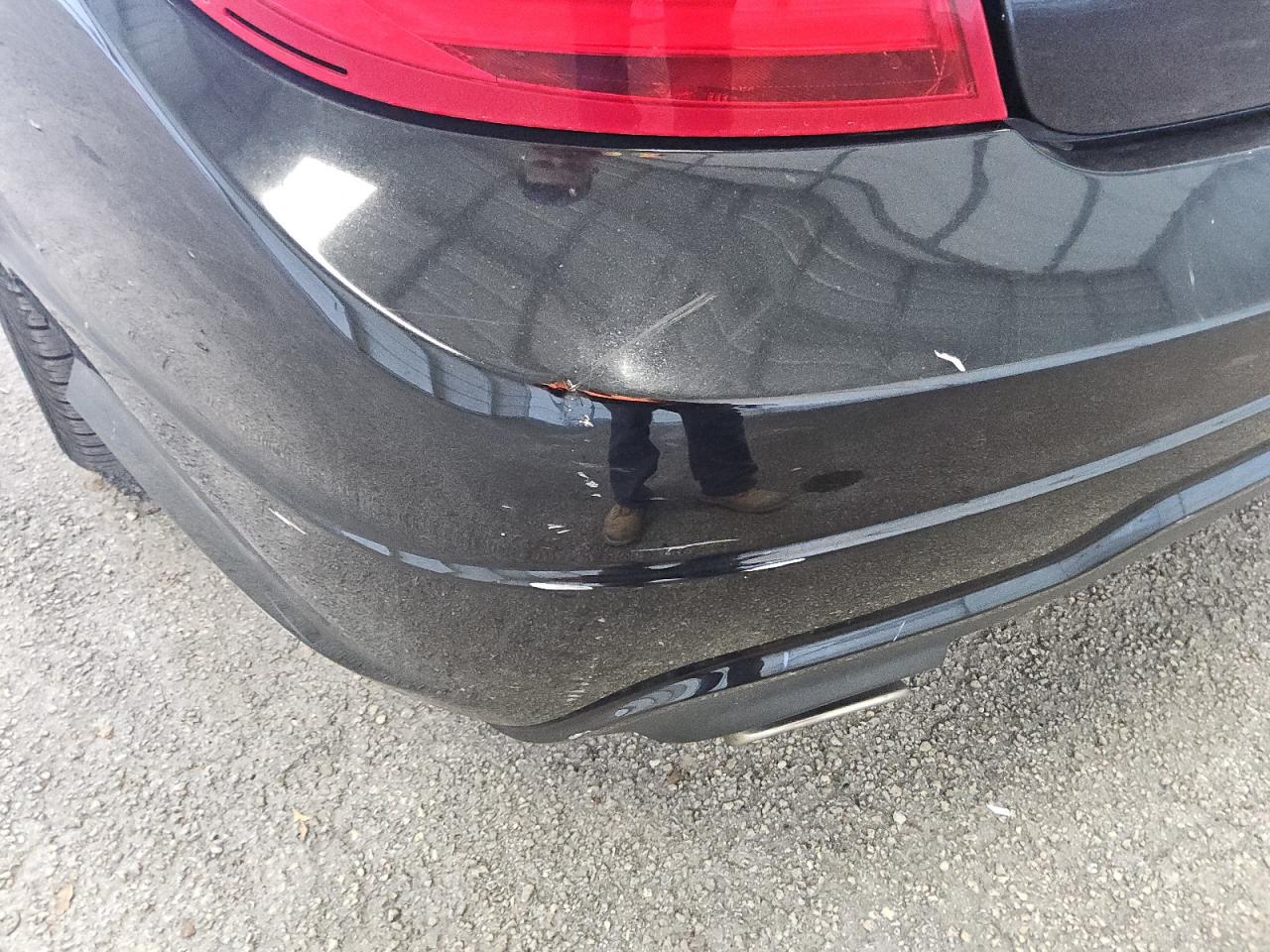 2014 Mercedes-benz C 300 4matic Black vin: WDDGF8AB7ER308920 Damage: Rear Bumper, Heavy Scratch, > 12 Inches