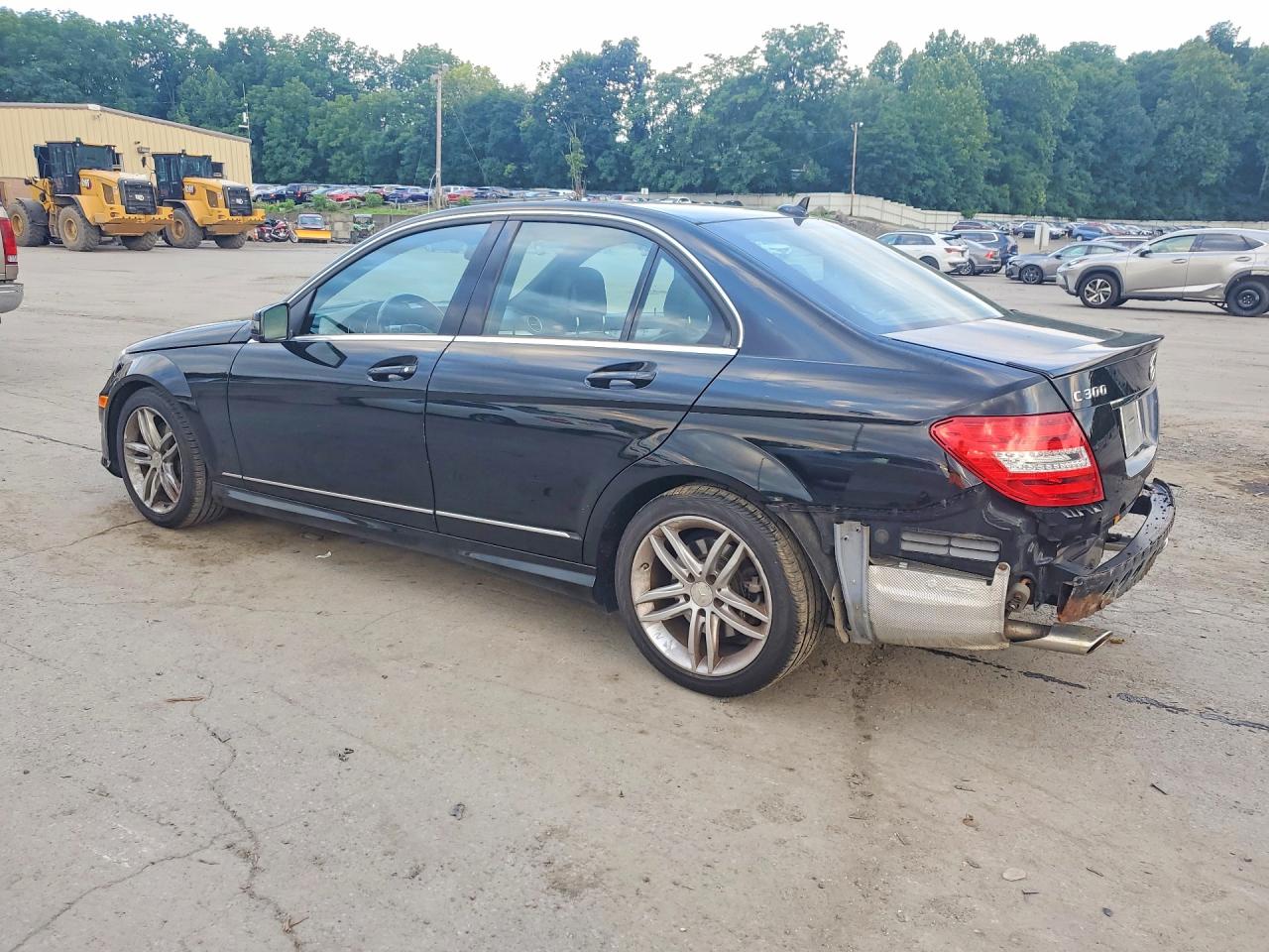 2014 Mercedes-benz C 300 4matic Black vin: WDDGF8AB7ER324390