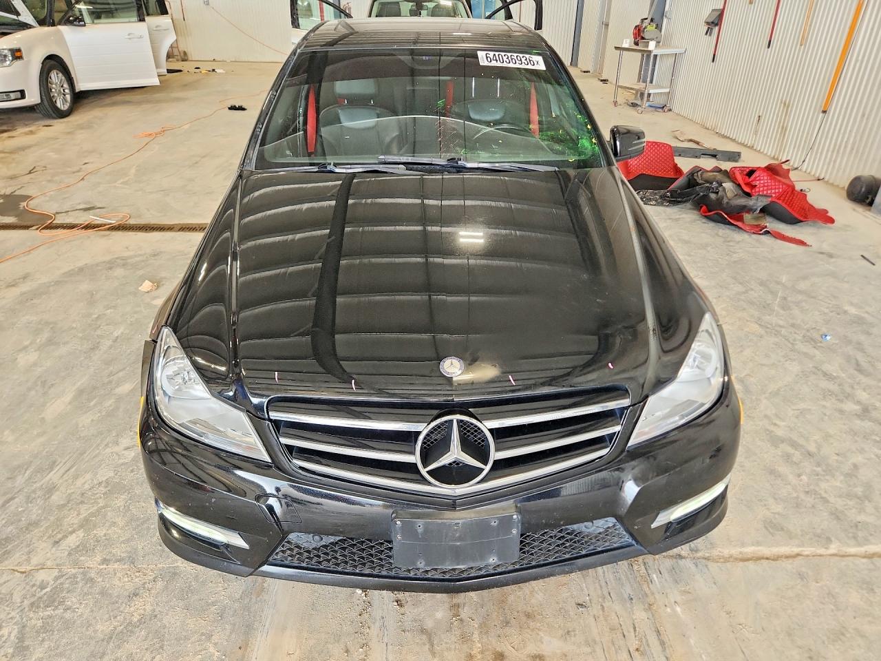 2013 Mercedes-benz C 300 4matic Black vin: WDDGF8AB8DA794733