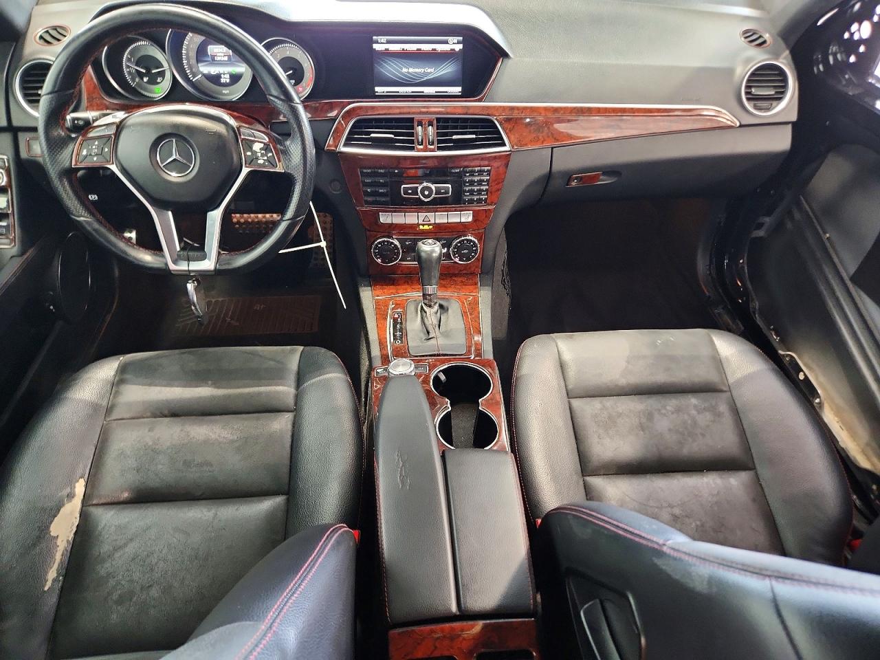 2013 Mercedes-benz C 300 4matic Black vin: WDDGF8AB8DA794733