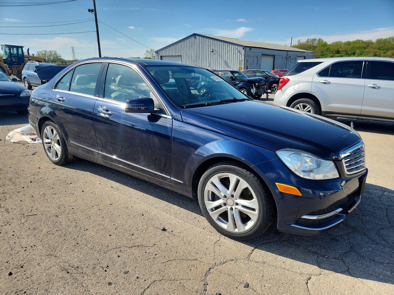 2013 Mercedes-benz C 300 4matic Blue vin: WDDGF8AB8DA818920