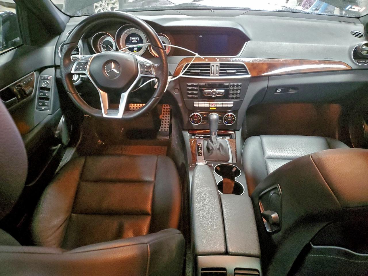 2013 Mercedes-benz C 300 4matic Black vin: WDDGF8AB8DR242229