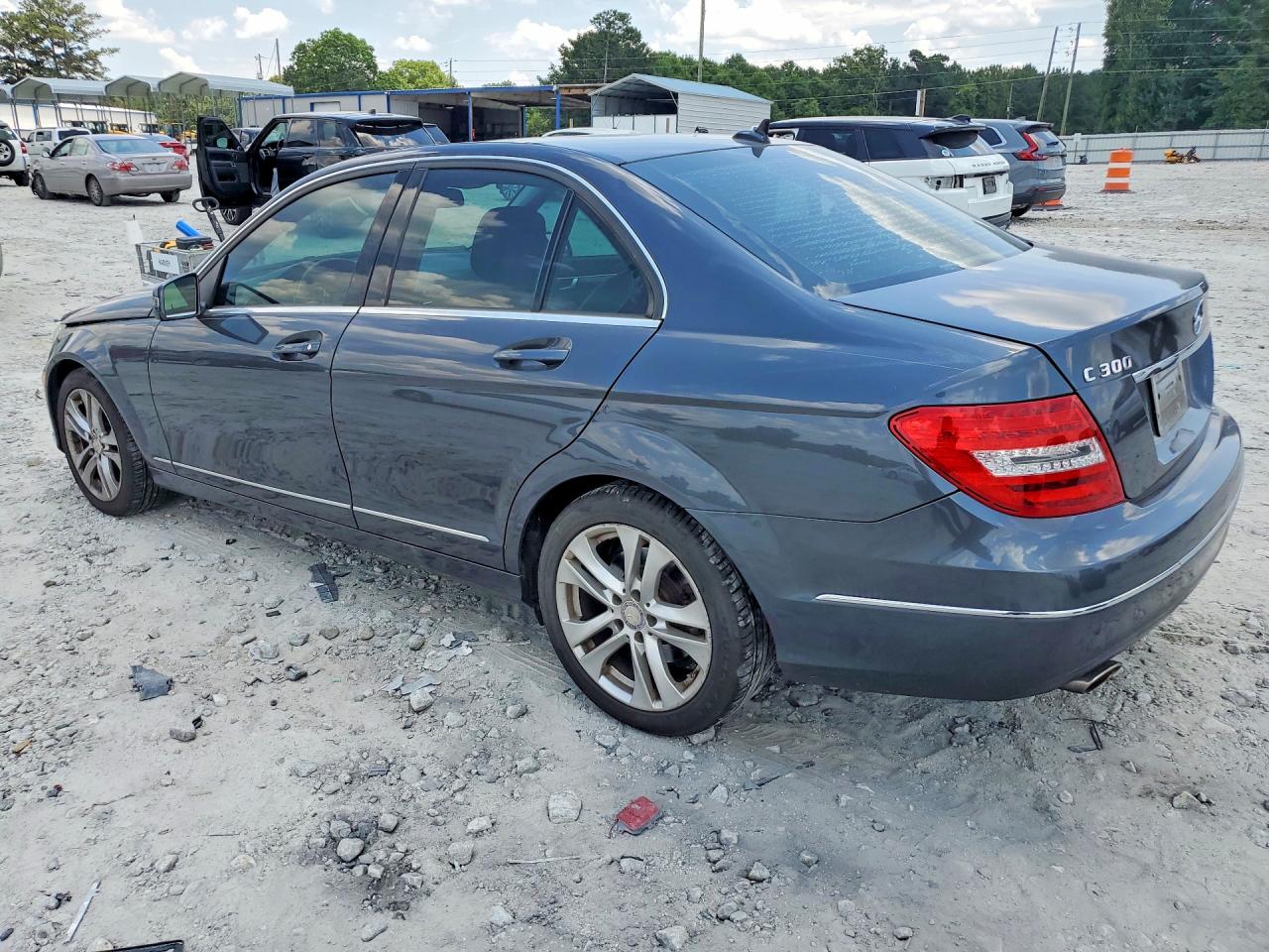 2013 Mercedes-benz C 300 4matic Gray vin: WDDGF8AB8DR250704