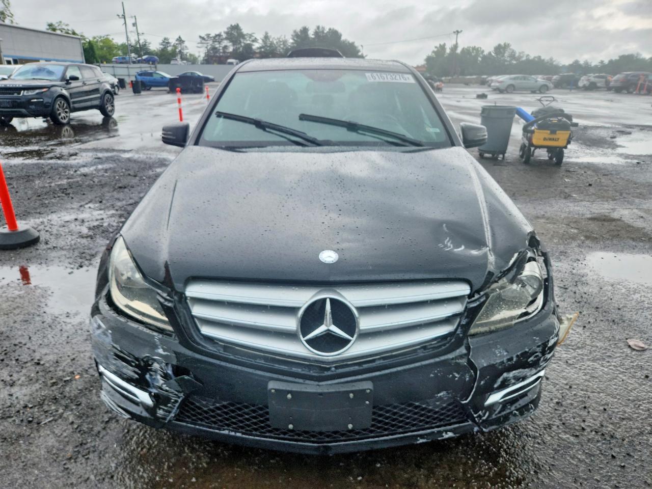 2013 Mercedes-benz C 300 4matic Black vin: WDDGF8AB8DR276753