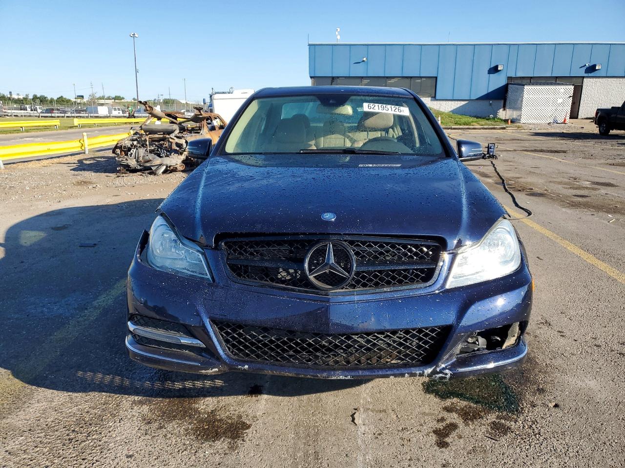 2013 Mercedes-benz C 300 4matic Blue vin: WDDGF8AB8DR281693