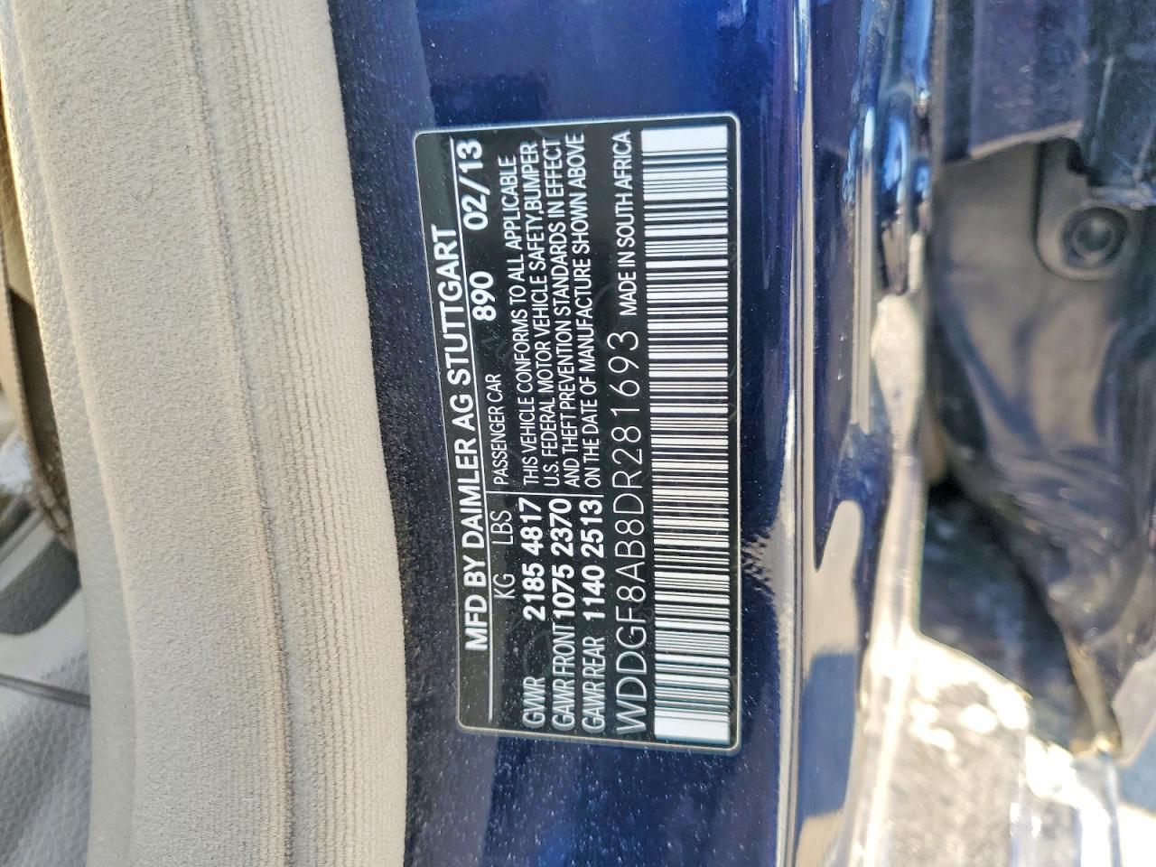 2013 Mercedes-benz C 300 4matic Blue vin: WDDGF8AB8DR281693
