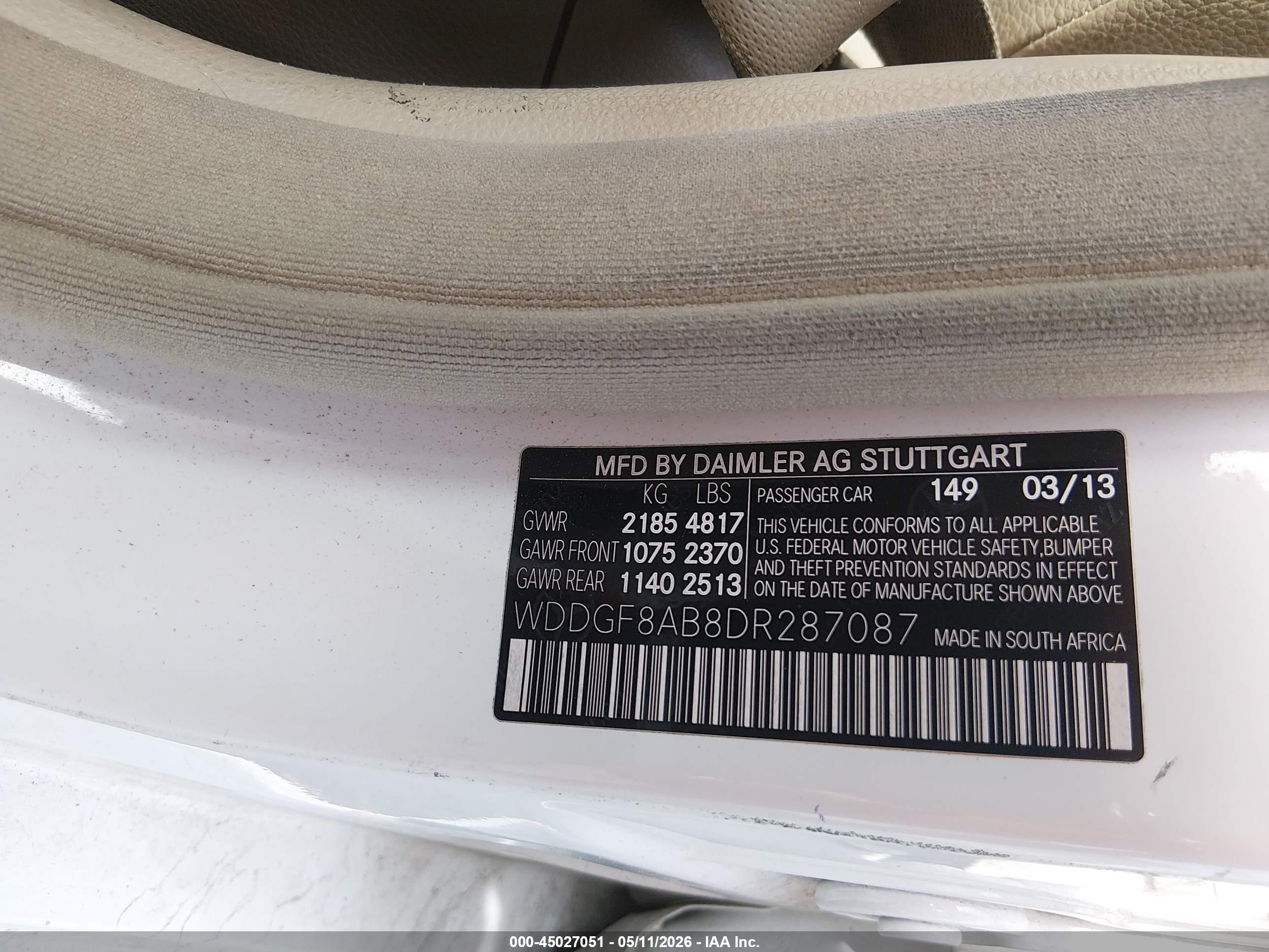 2013 Mercedes-benz C 300 Luxury 4matic White vin: WDDGF8AB8DR287087