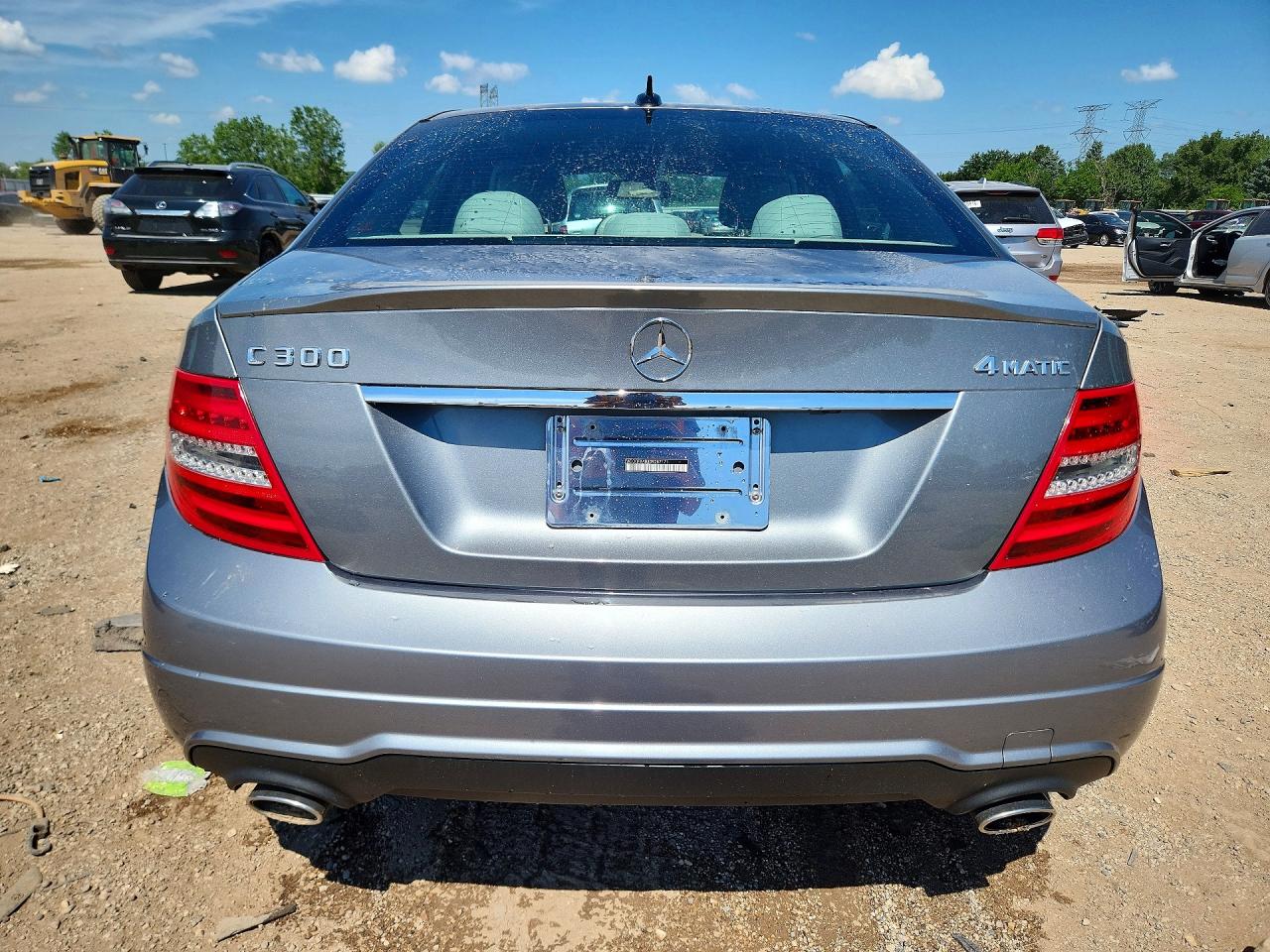 2013 Mercedes-benz C 300 4matic Silver vin: WDDGF8AB8DR287171