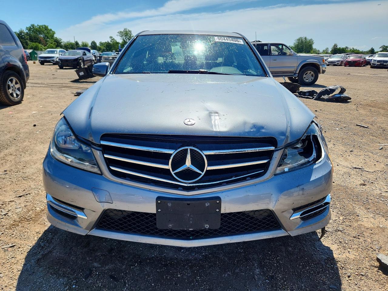 2013 Mercedes-benz C 300 4matic Silver vin: WDDGF8AB8DR287171