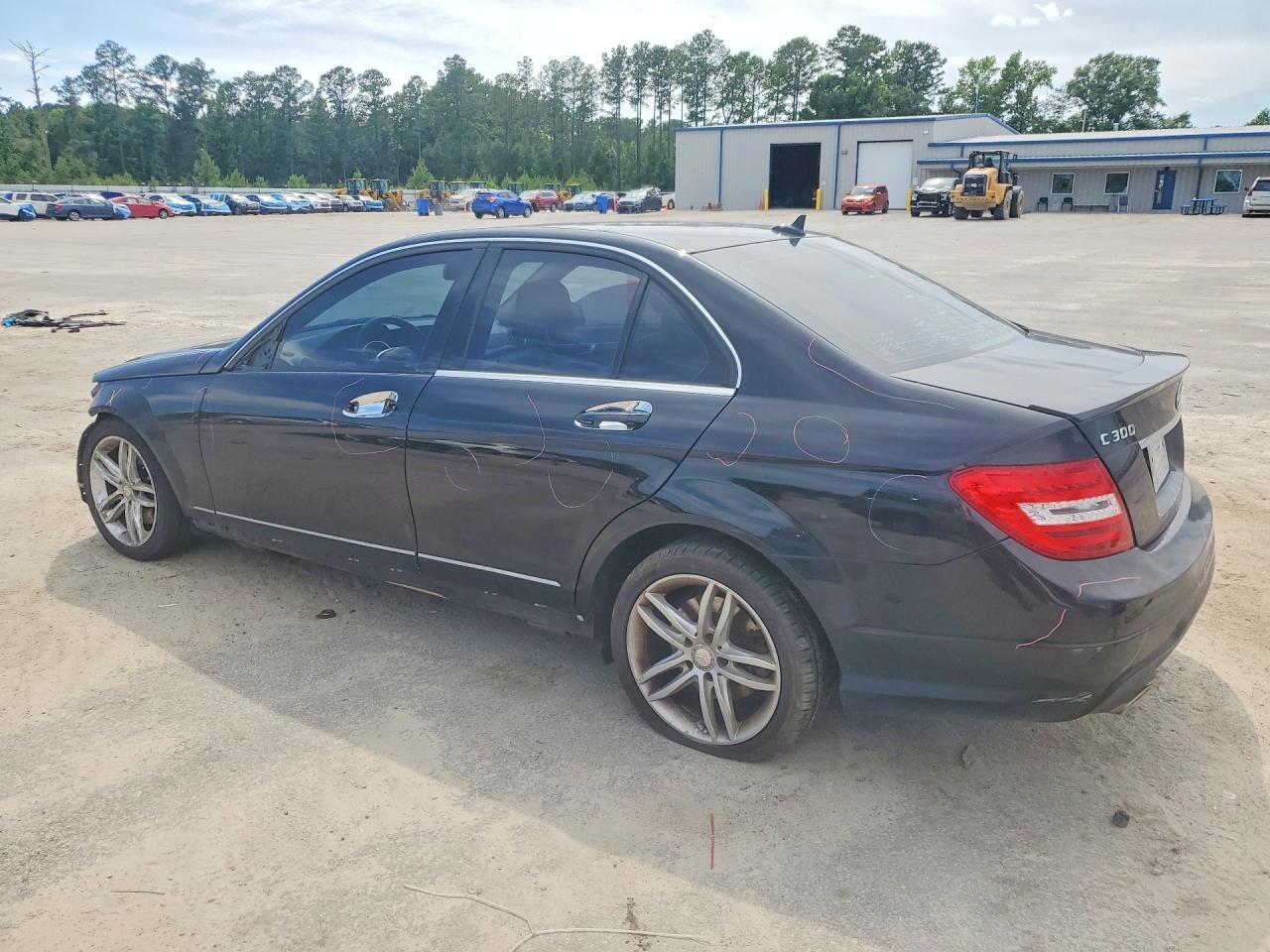 2013 Mercedes-benz C 300 4matic Black vin: WDDGF8AB8DR295335