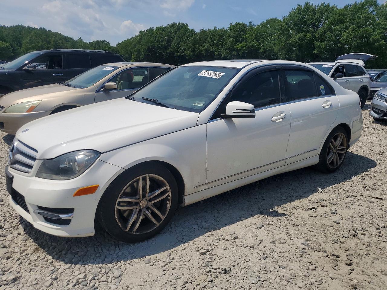 2013 Mercedes-benz C 300 4matic Белый vin: WDDGF8AB8DR296954