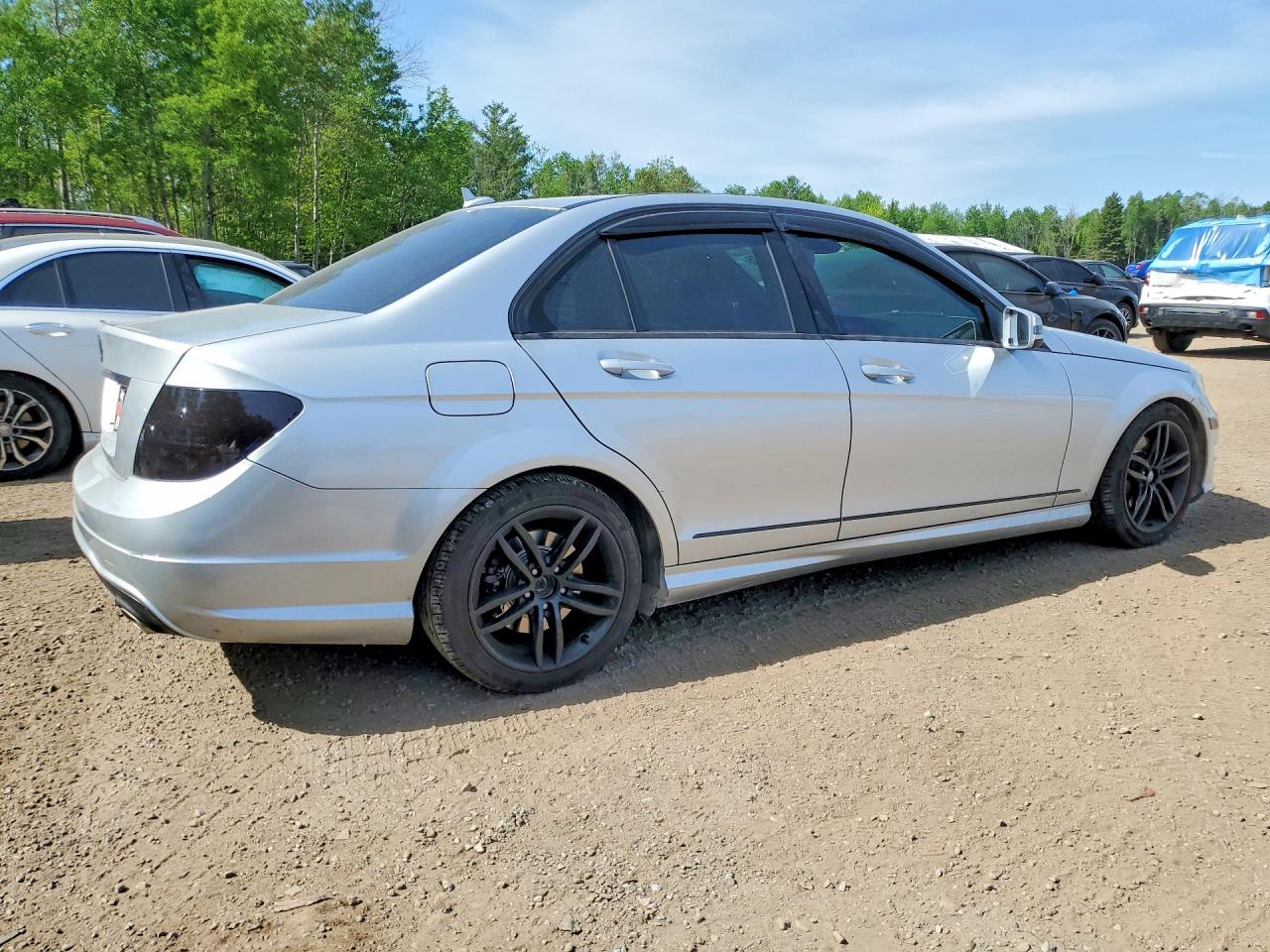 2014 Mercedes-benz C 300 4matic Silver vin: WDDGF8AB8EA915522