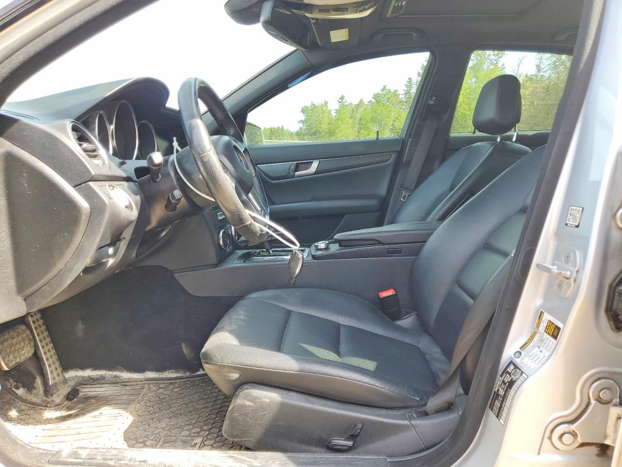 2014 Mercedes-benz C 300 4matic Silver vin: WDDGF8AB8EA915522