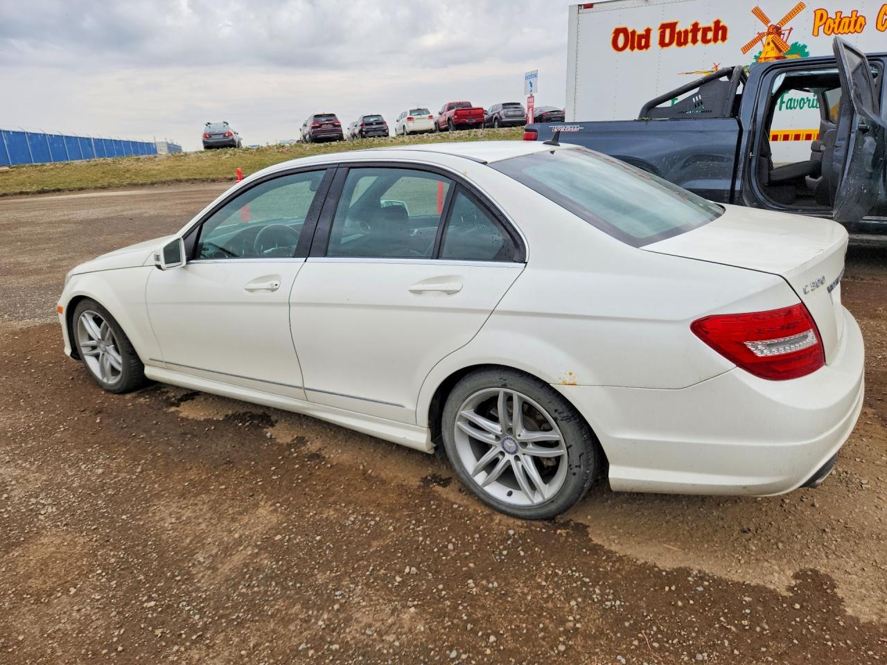 2014 Mercedes-benz C 300 4matic Белый vin: WDDGF8AB8EA944048