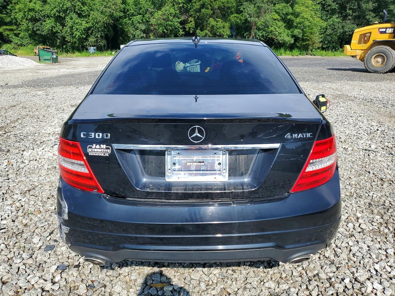 2014 Mercedes-benz C 300 4matic Black vin: WDDGF8AB8EA952859